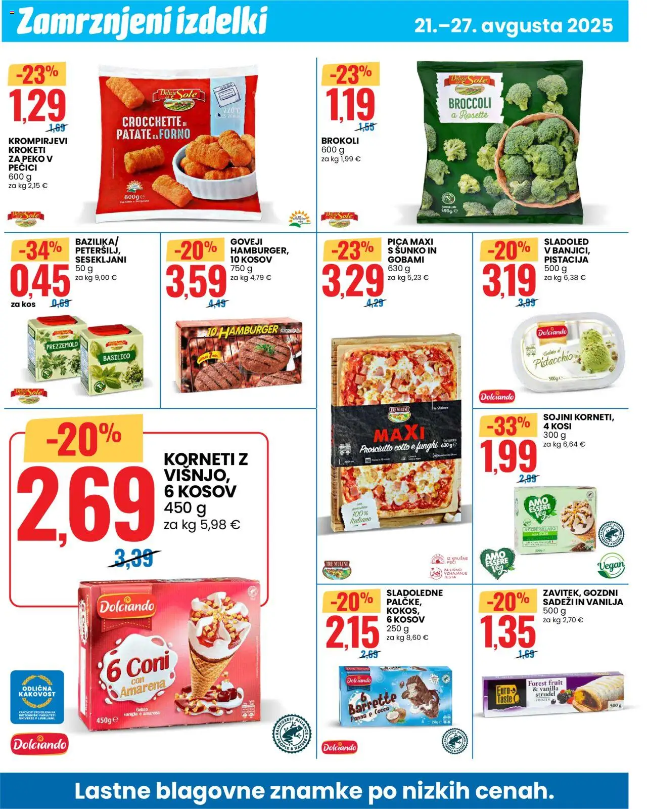 Eurospin katalog │ velja od 21.08.2025 | Stran: 6 | Izdelki: Kos, Pica, Sladoled