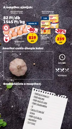 MÉLYALMOS TOJÁS, 10 db, mérete: M - amely érvényes a következő dátumtól: 29.01.2026 | Oldal: 9 | Termékek: Nádcukor, Teavaj, Szódabikarbóna, Keksz