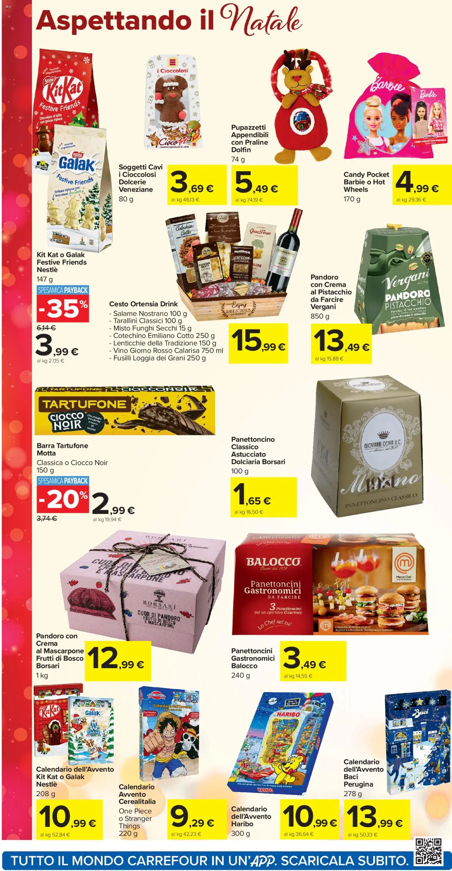 Volantino Carrefour del 17.11.2025 | Pagina: 12 | Prodotti: Crema, Salame, The, Forno