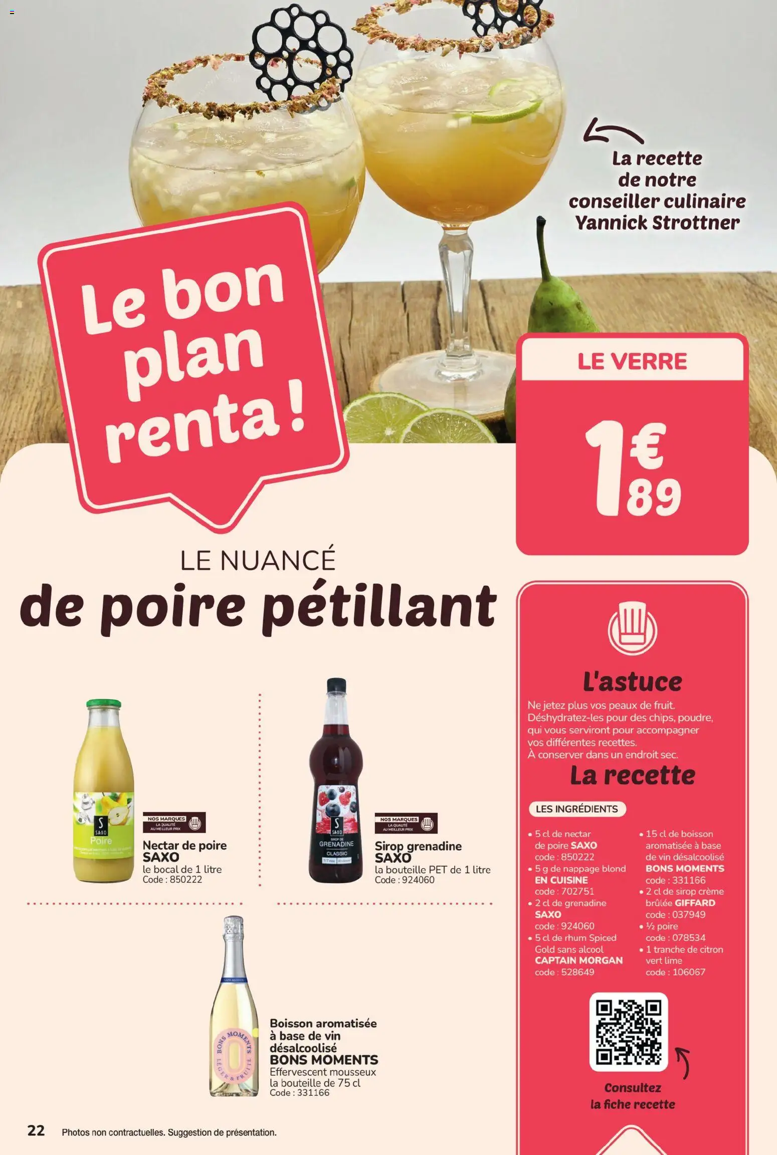 {H1} | Page: 22 | Produits: Mousseux, Captain Morgan, Vin, Crème