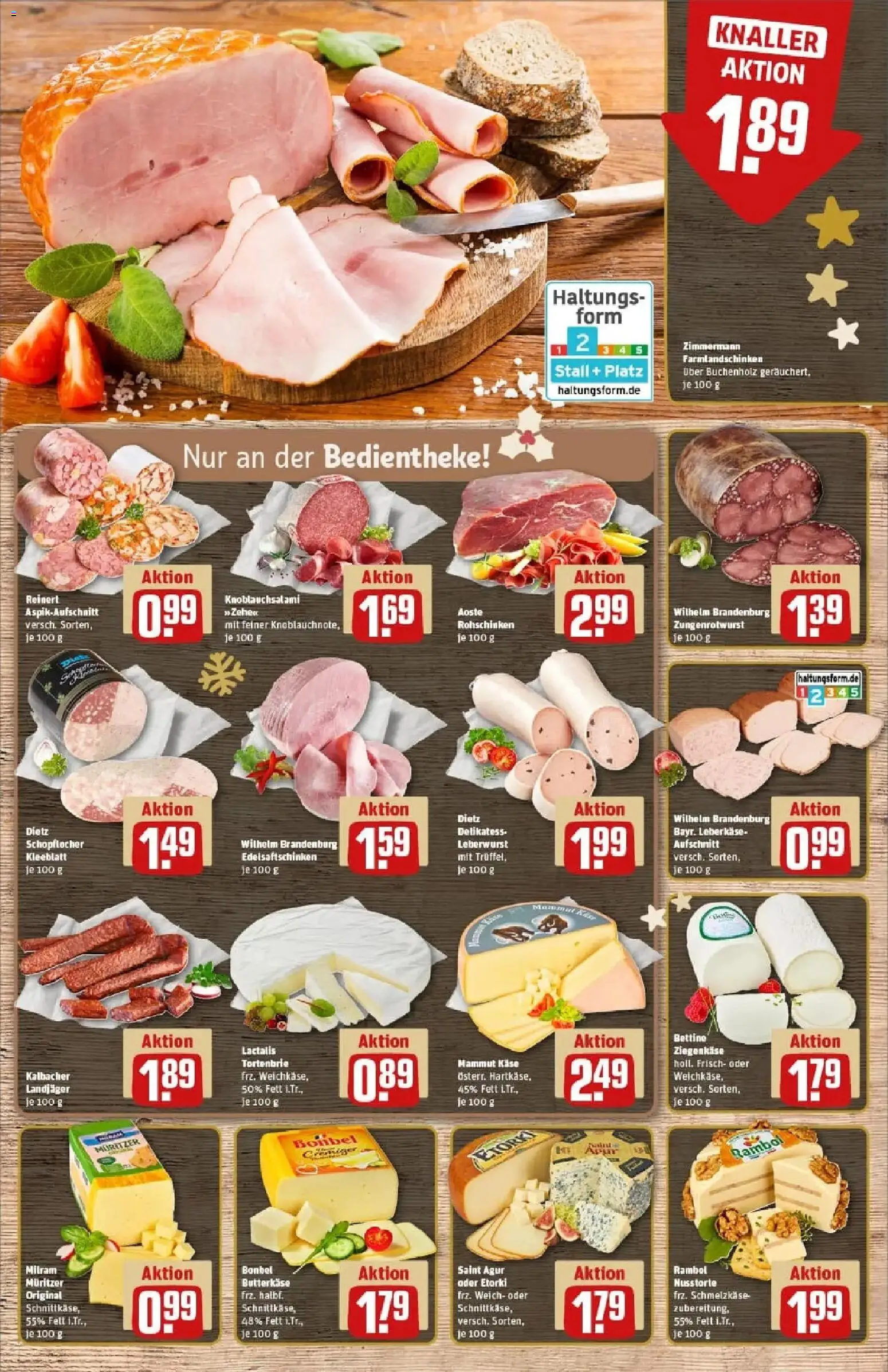 Rewe prospekt Sulzfeld	 – gültig ab 23.11.2025 | Seite: 9 | Produkte: Käse, Ziegenkäse, Milram, Salami