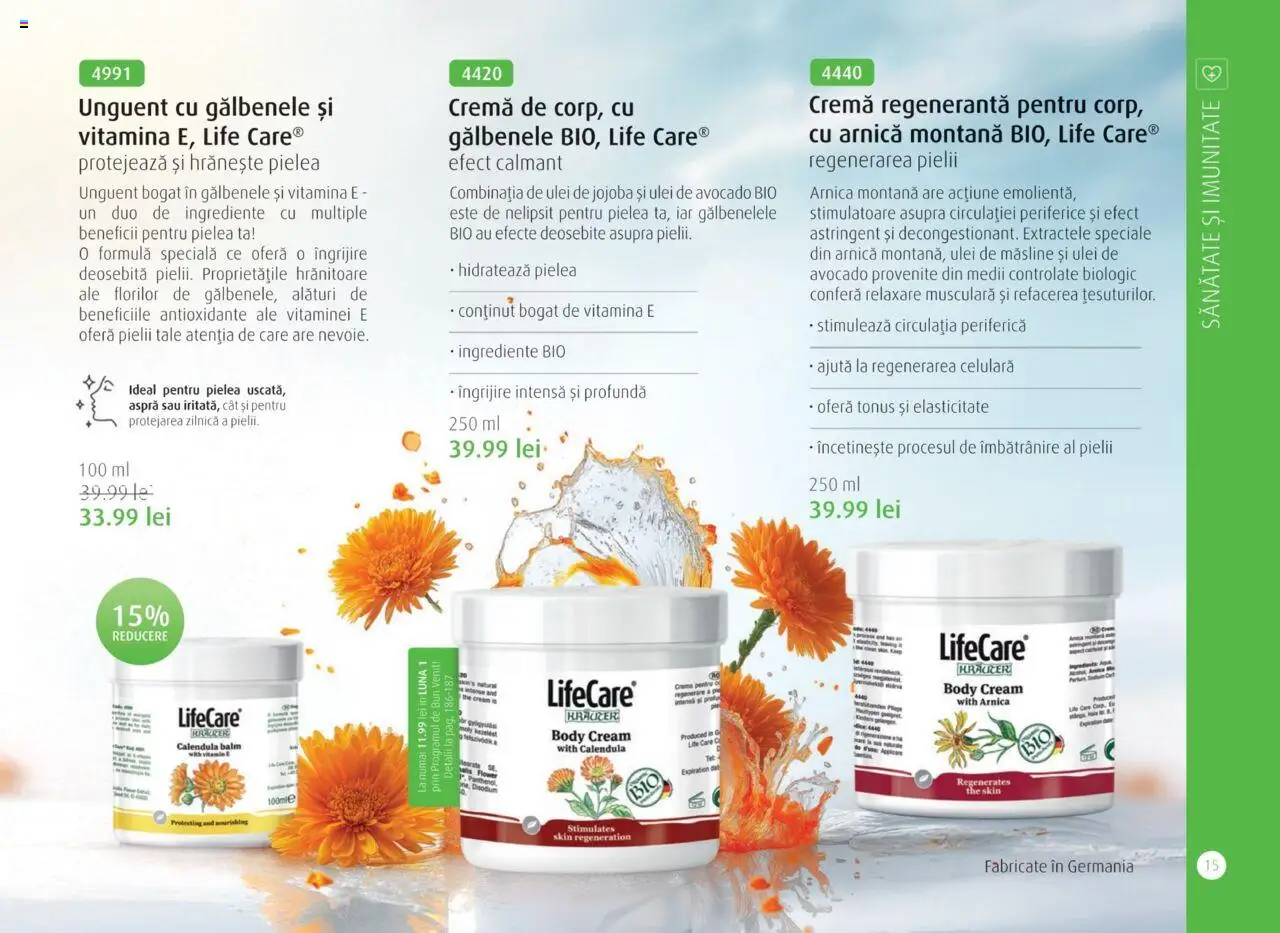 Life Care catalog - Aprilie/Octombrie – valabil de la 01.04.2025 | Pagină: 17 | Produse: Şerit ödül, Cremă regenerantă, Body, Măsline