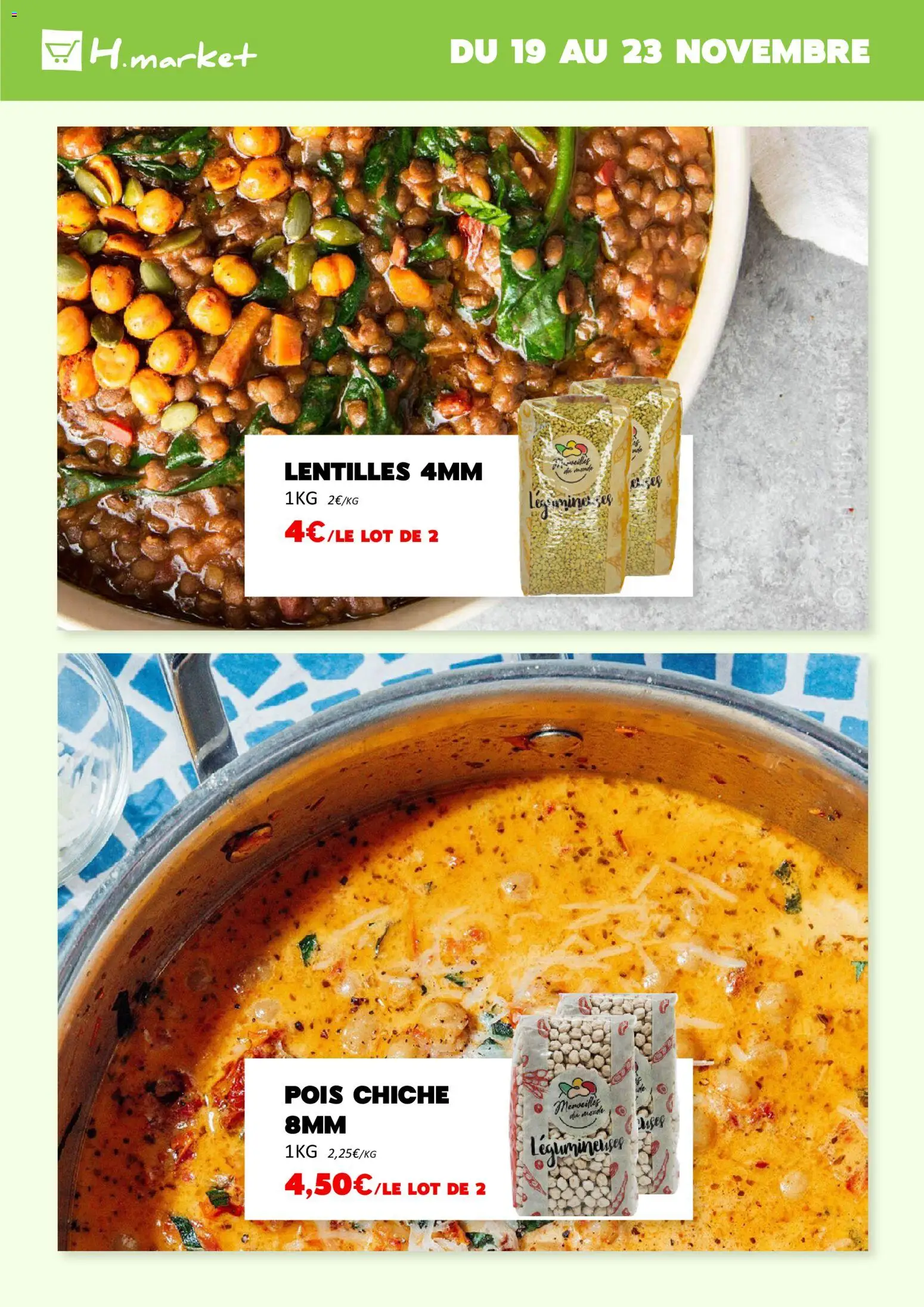 {H1} | Page: 8 | Produits: Pois, Pois chiche