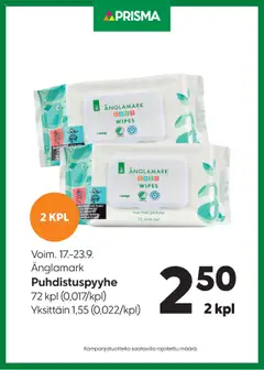 Prisma-mainoslehti voimassa 17.09.2025 alkaen