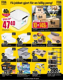ÖoB reklamblad aktuell från 15.09.2025 | Sida: 10 | Produkter: Set, Packtejp, Bubbelplast, Flyttlåda