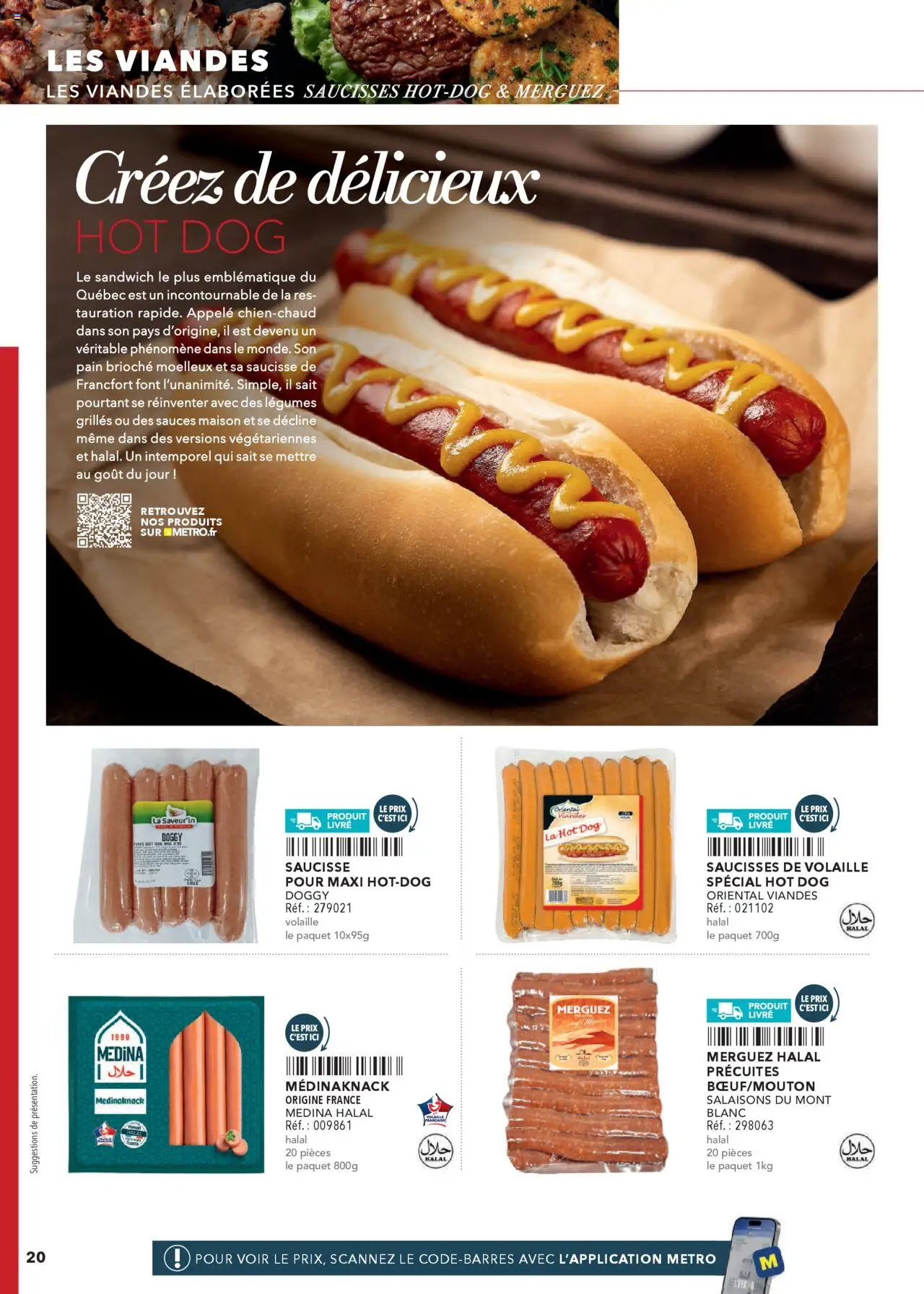  | Page: 20 | Produits: Volaille, Merguez halal, Hot dog, Saucisse de francfort