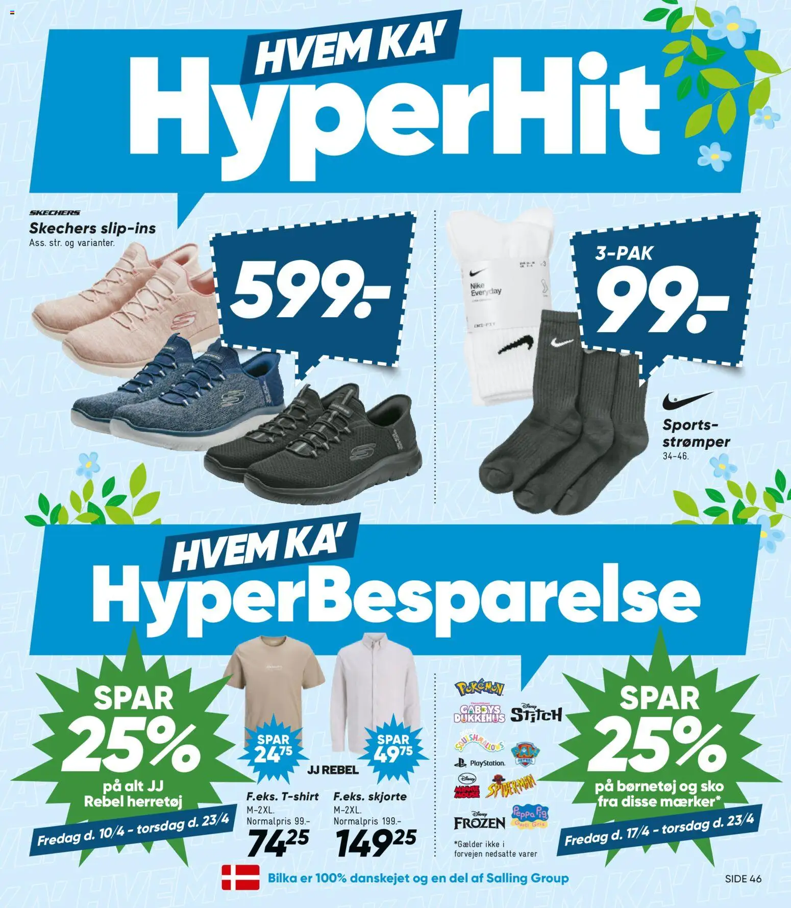 Bilka tilbudsavis – gyldig fra 17.04.2026 | Side: 3 | Produkter: Skjorte, Strømper, Sko