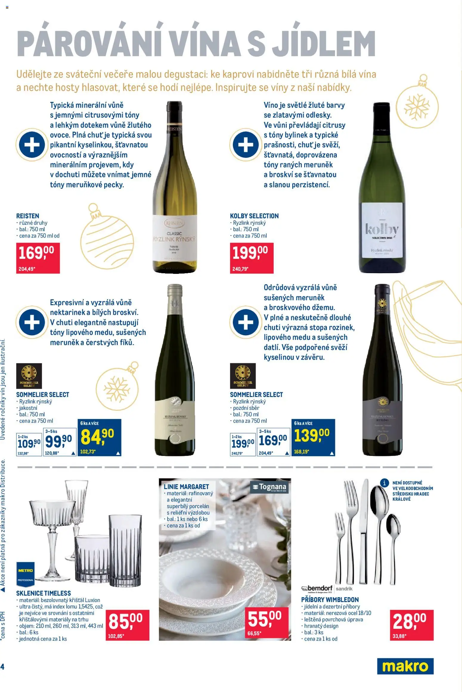Makro leták - Pro milovníky jídla od 17.12.2025 | Strana: 4 | Produkty: Víno, Barvy, Sklenice