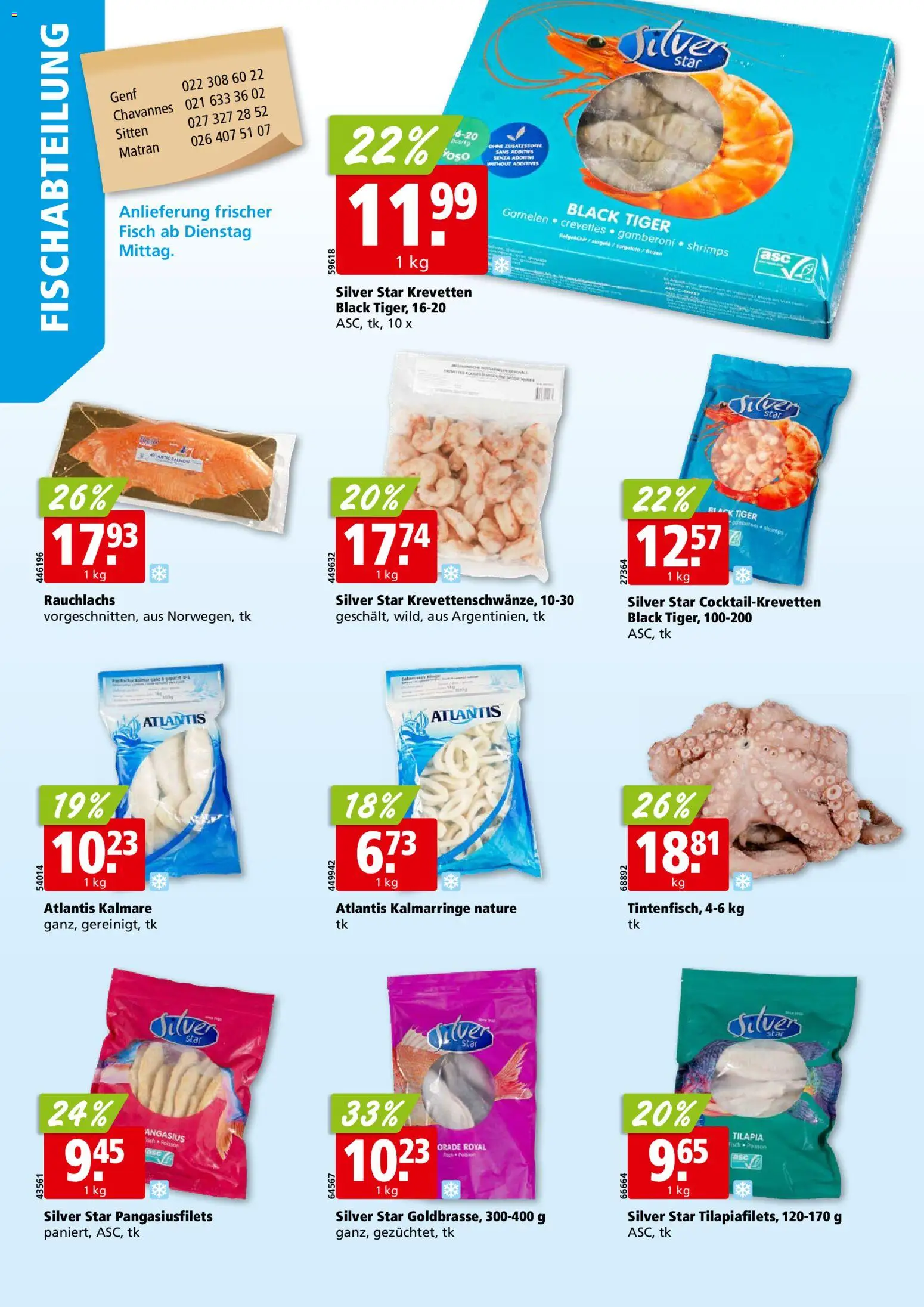 Aligro aktionen Chavannes, Matran, Genf, Sitten – gültig ab 27.05.2026 | Seite: 4 | Produkte: Garnelen, Fisch