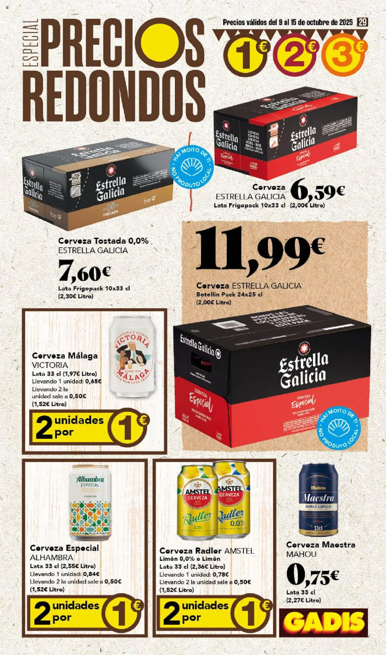 Gadis folleto │ válido desde el 09.10.2025 | Página: 29 | Productos: Cerveza