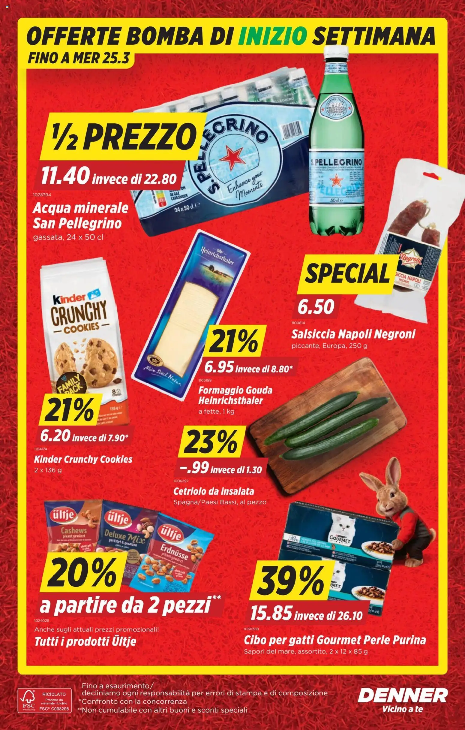 Denner aktionen IT – gültig ab 19.03.2026 | Seite: 22 | Produkte: Erdnüsse, Gouda