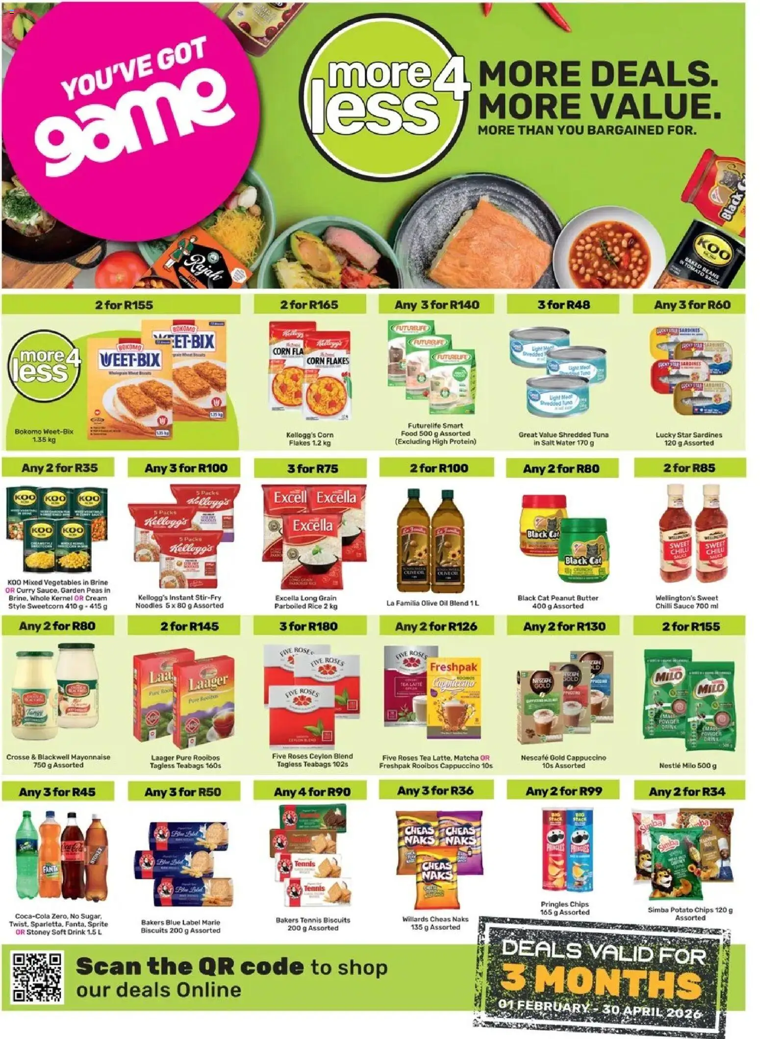 New Game catalogue – valid from 01.02.2026 | Page: 1 | Products: Tuna, Butter, Sprite, Salt