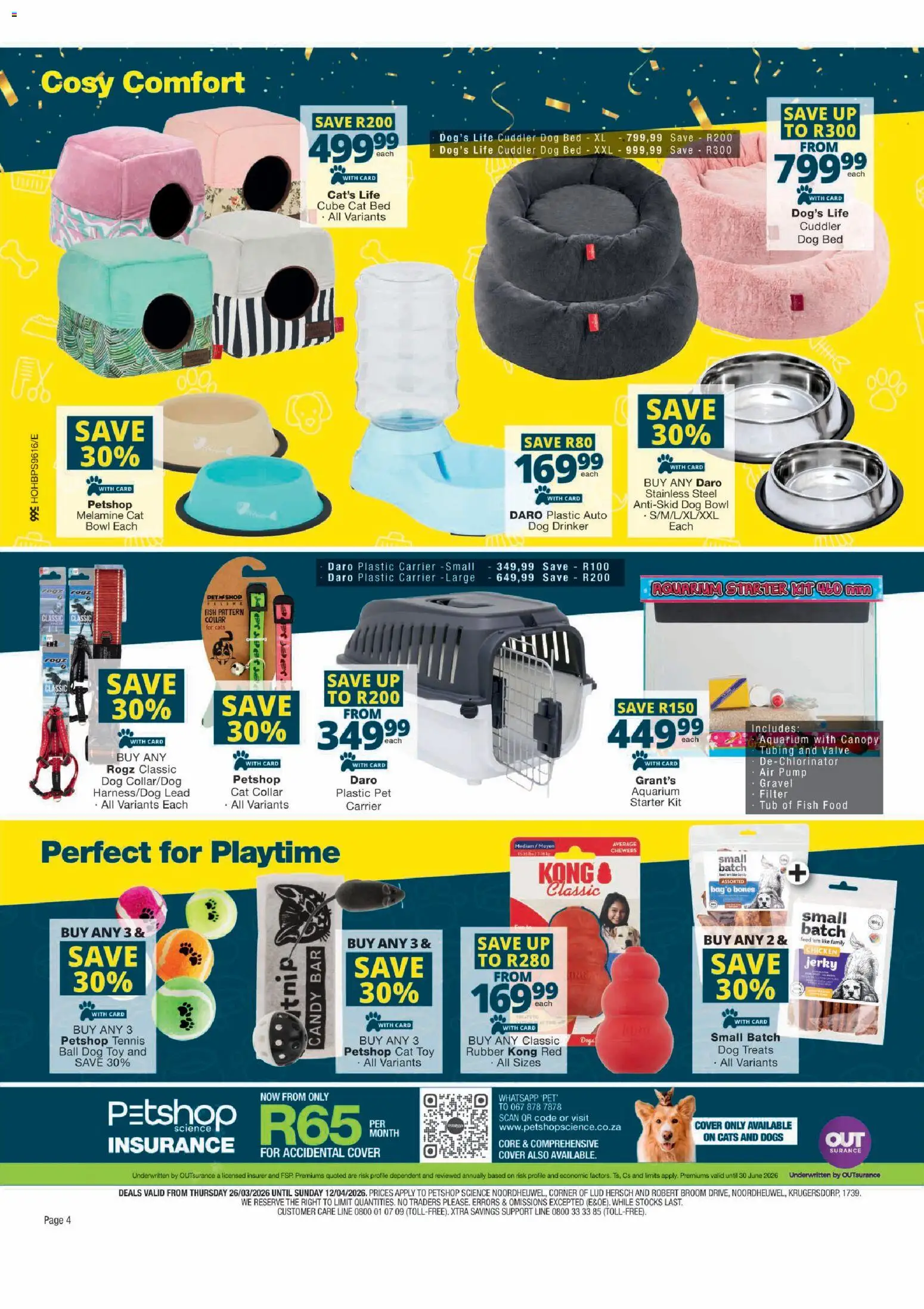 New Checkers catalogue – valid from 26.03.2026 | Page: 4 | Products: Bowl, Bed, Fish, Valve