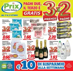 Anteprima del volantino Prix Abano Terme catalogo valido a partire dal 17.10.2025