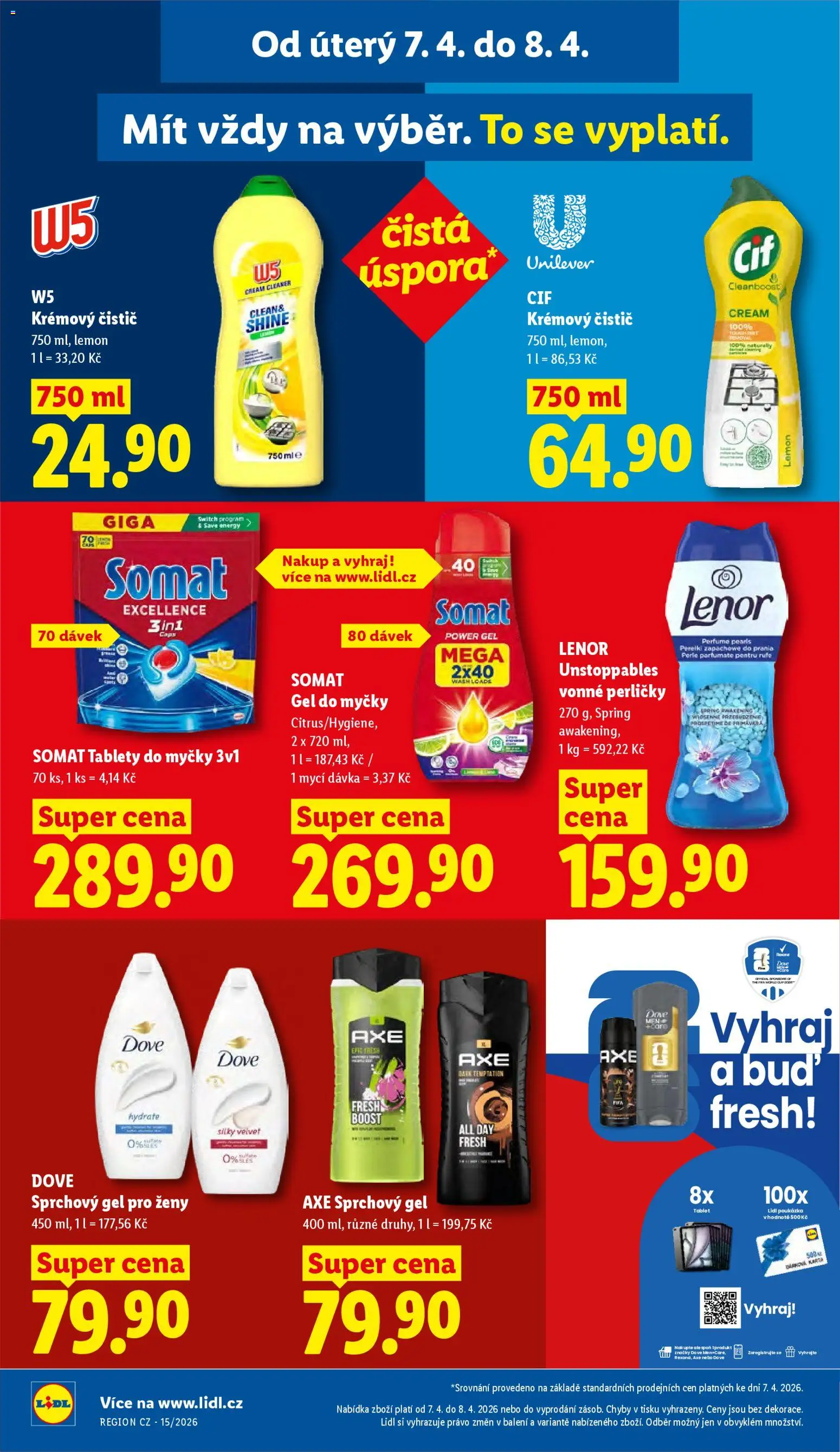 Lidl leták od 07.04.2026 | Strana: 24 | Produkty: Tablety do myčky, Tablet, Velvet, Dove