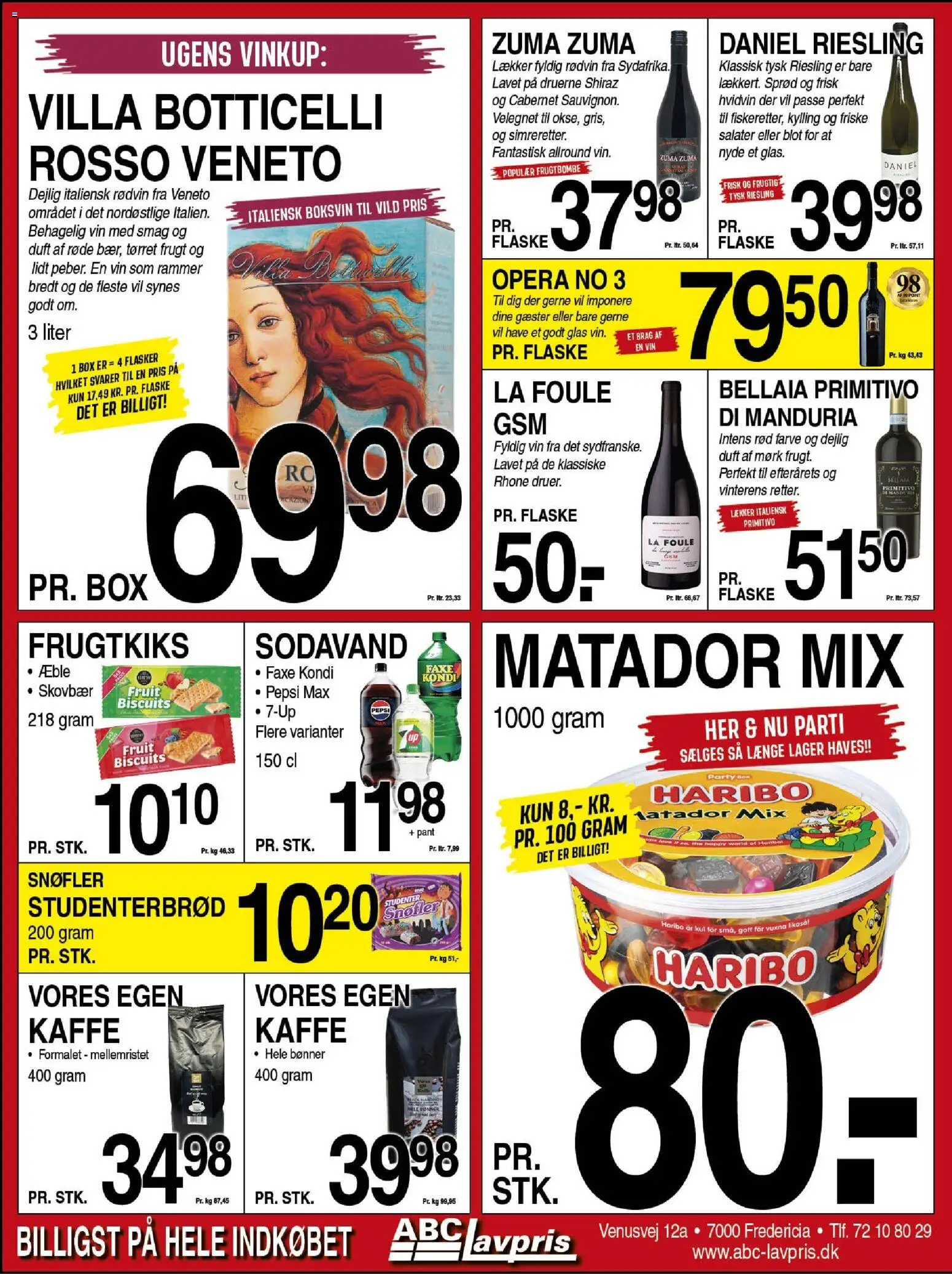 Abc Lavpris tilbudsavis – gyldig fra 22.10.2025 | Side: 6 | Produkter: Duft, Vin, Bønner, Søm