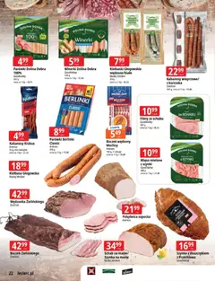 Pogląd oferty "E.Leclerc gazetka - Zielona Góra" - ważna od 03.03.2026 | Strona: 22 | Produkty: Kiełbasa, Parówki berlinki, Parówki, Kiełbaski