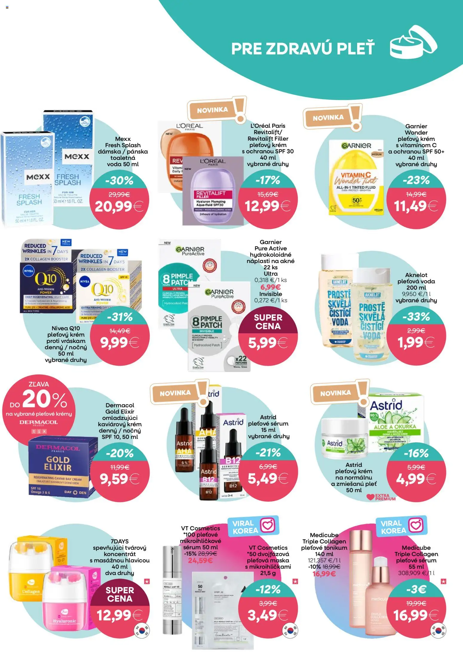 Nové 101 drogerie akcie – leták je platný od 25.03.2026 | Strana: 3 | Produkty: Nivea, Maska, Krém, Voda