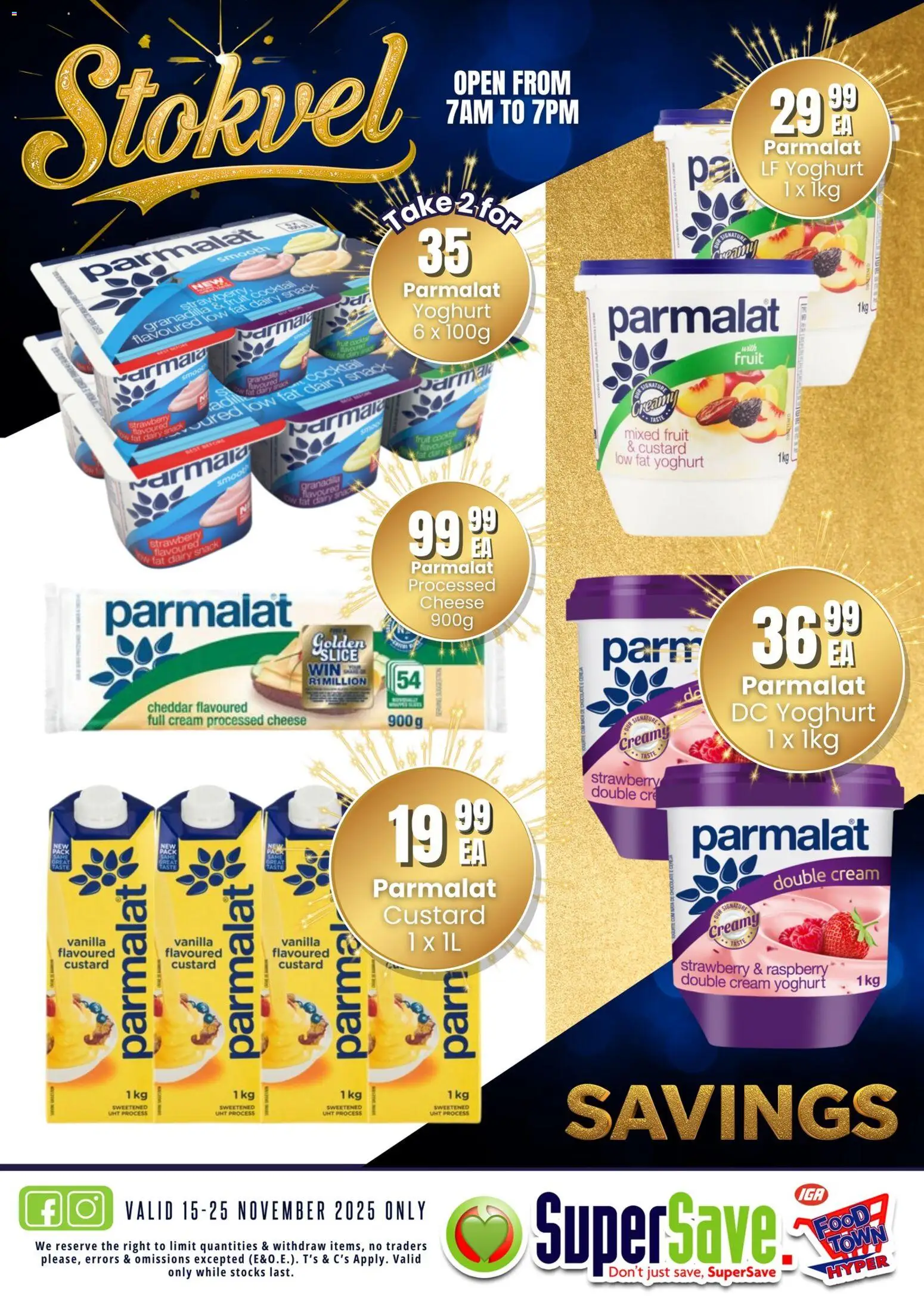 New Super Save catalogue – valid from 15.11.2025 | Page: 11 | Products: Custard, Yoghurt, Cheese, Fruit