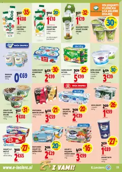 Novi E.leclerc katalog ponudbe – veljaven od 10.09.2025 | Stran: 15 | Izdelki: Grški jogurt, Skyr, Jogurt