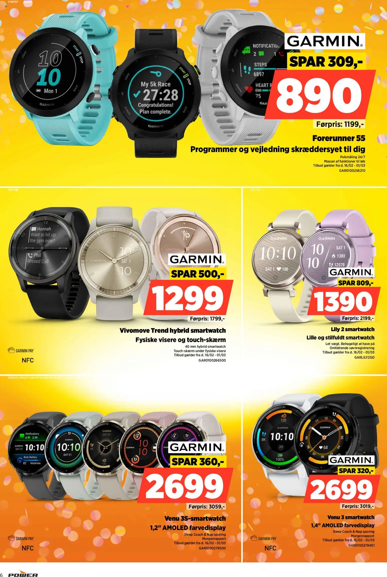 Power tilbudsavis – gyldig fra 20.02.2026 | Side: 6 | Produkter: Smartwatch