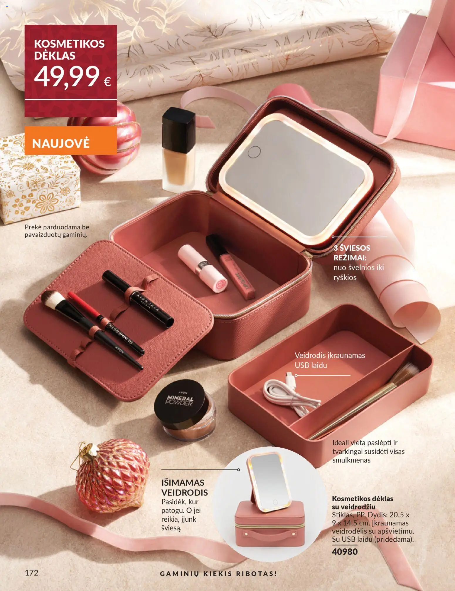 AVON akcijos nuo 01.11.2025 | Puslapis: 172 | Prekių: Dėklas, USB, Veidrodis
