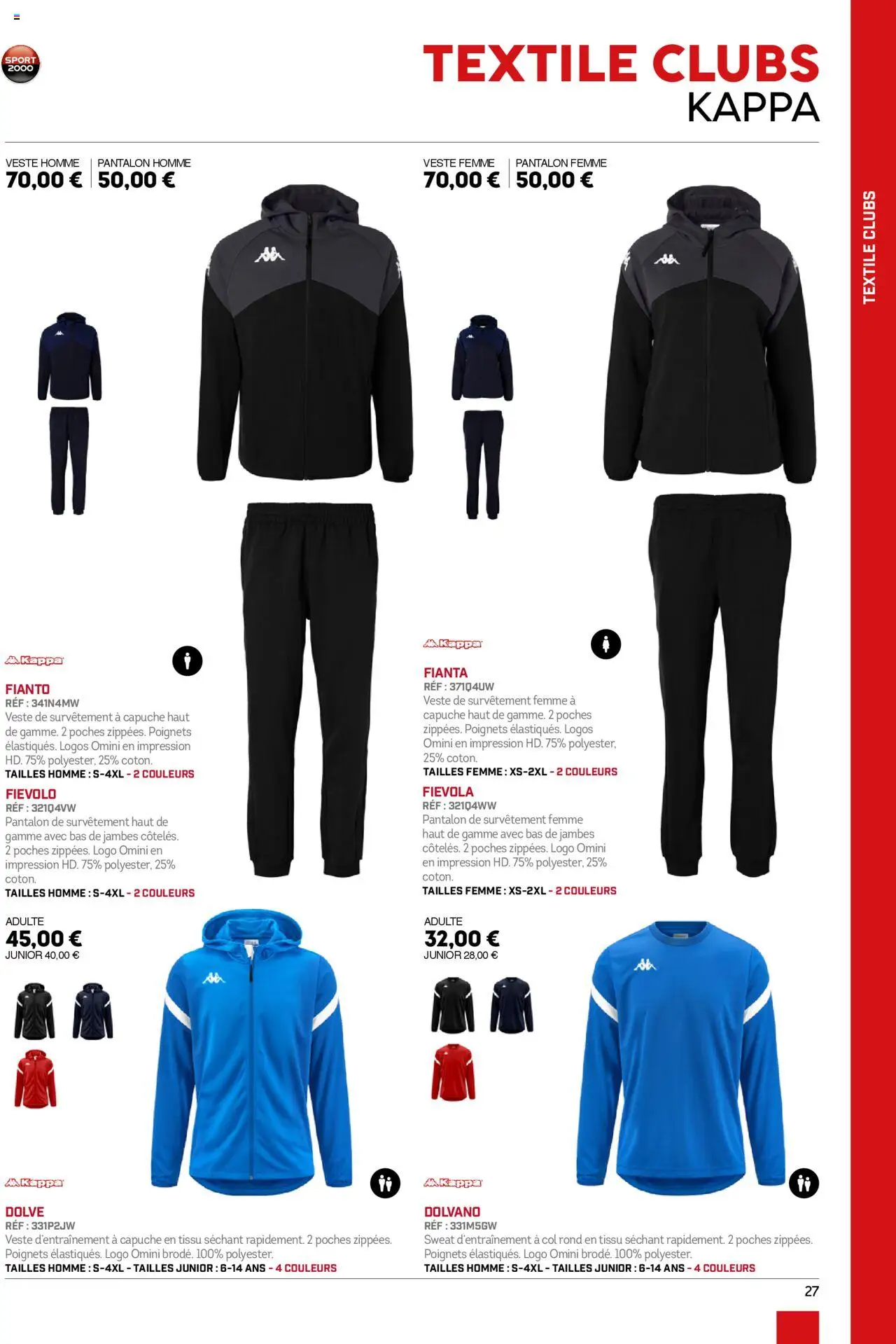  | Page: 27 | Produits: Coton, Veste, Pantalon