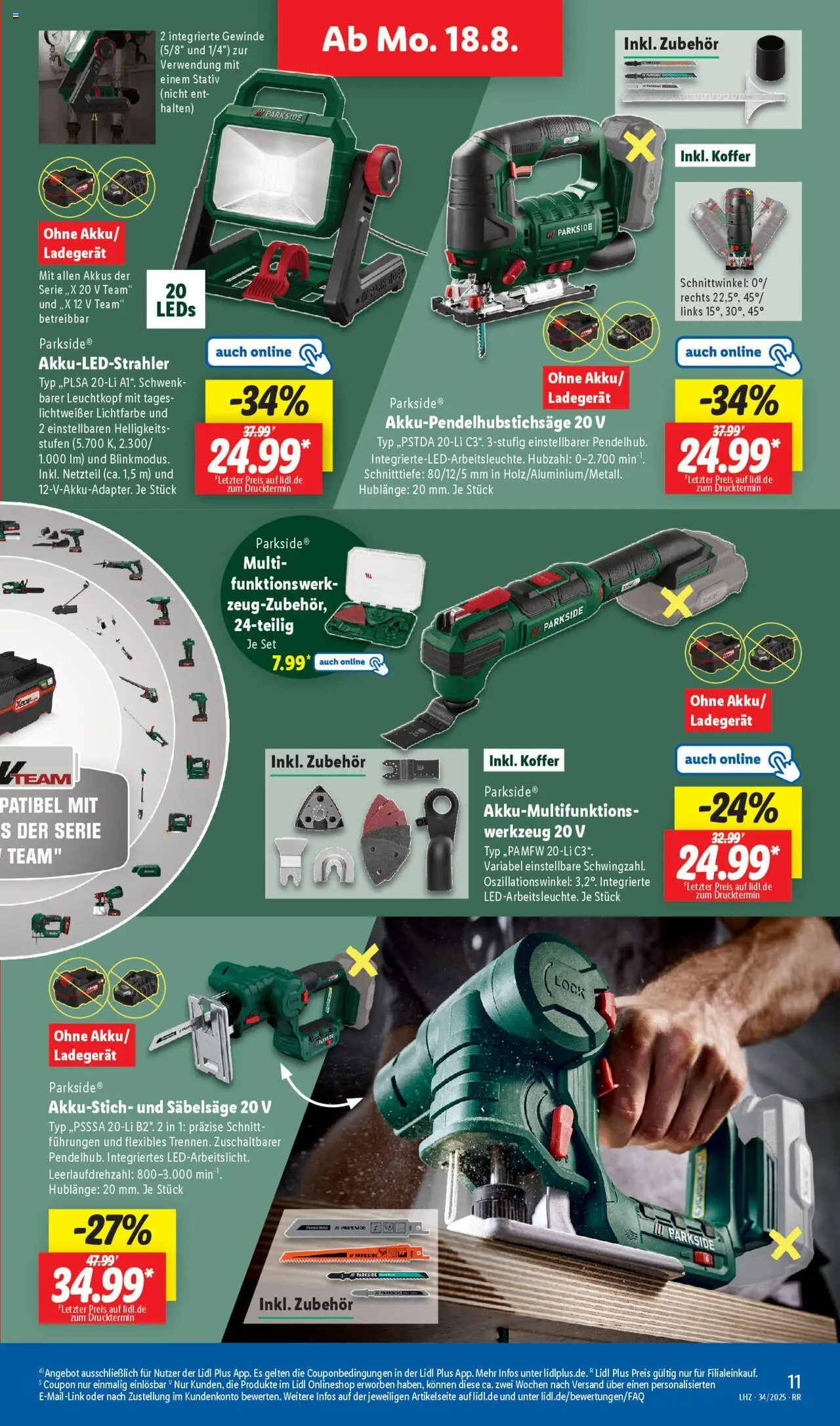 Lidl Prospekt Gevelsberg - gültig ab dem 18.08.2025 | Seite: 3 | Produkte: Koffer, Netzteil, Ladegerät, Stativ