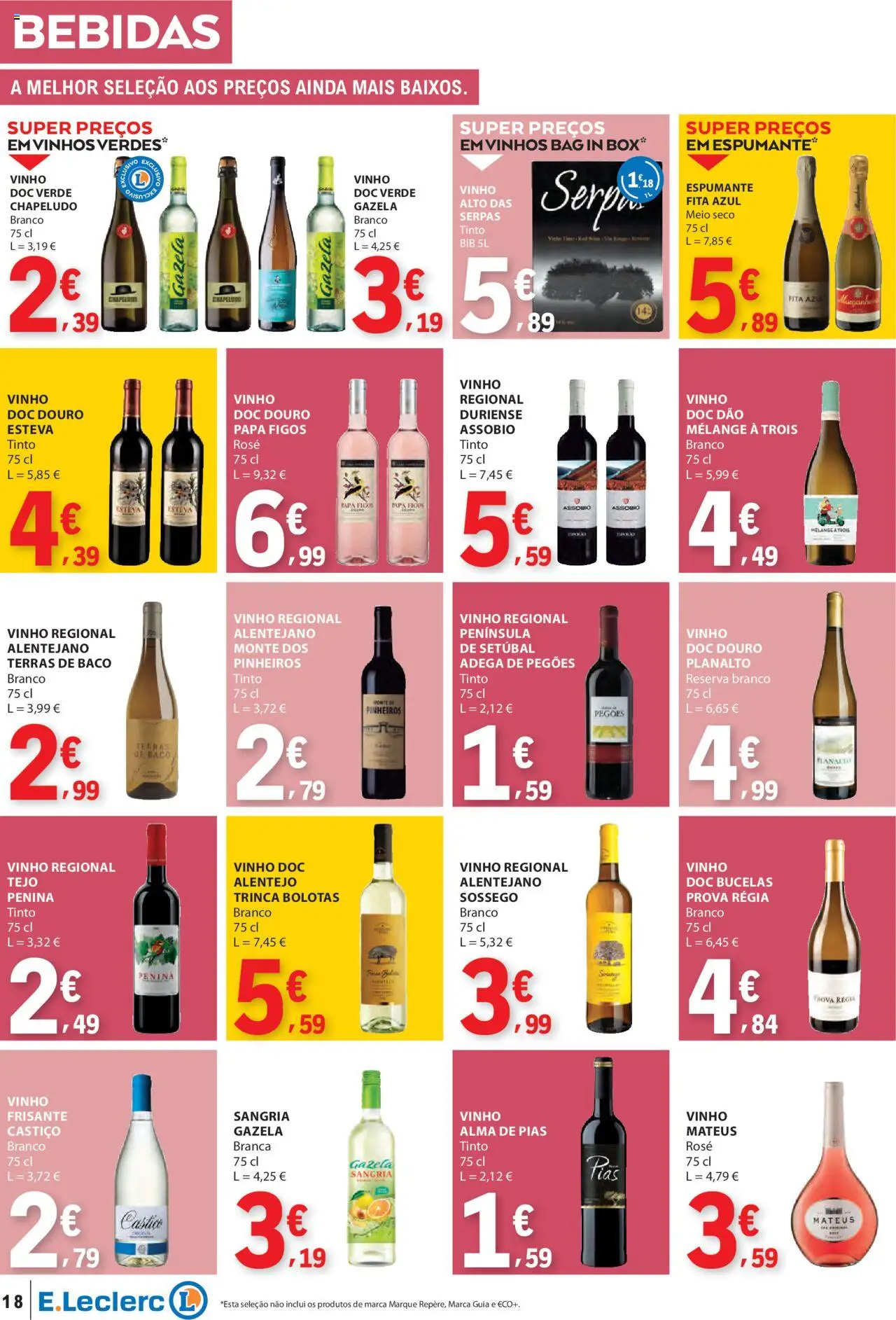 E.Leclerc - Folheto Semanal │ válido de 03.07.2025 | Página: 18 | Produtos: Espumante, Vinho