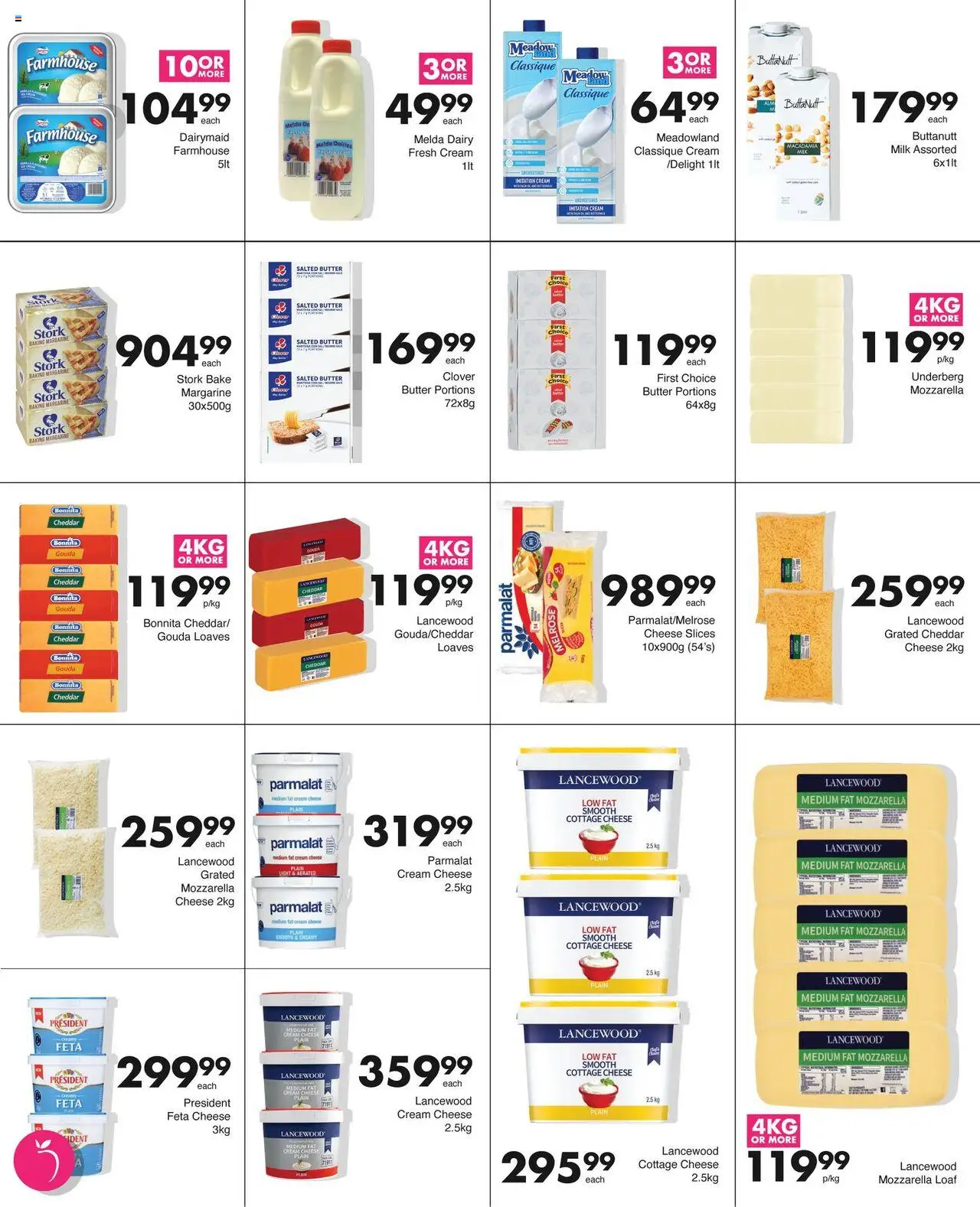 Save Catering Specials  │ valid from 04.08.2025 | Page: 5 | Products: Butter, Margarine, Cream, Cottage cheese