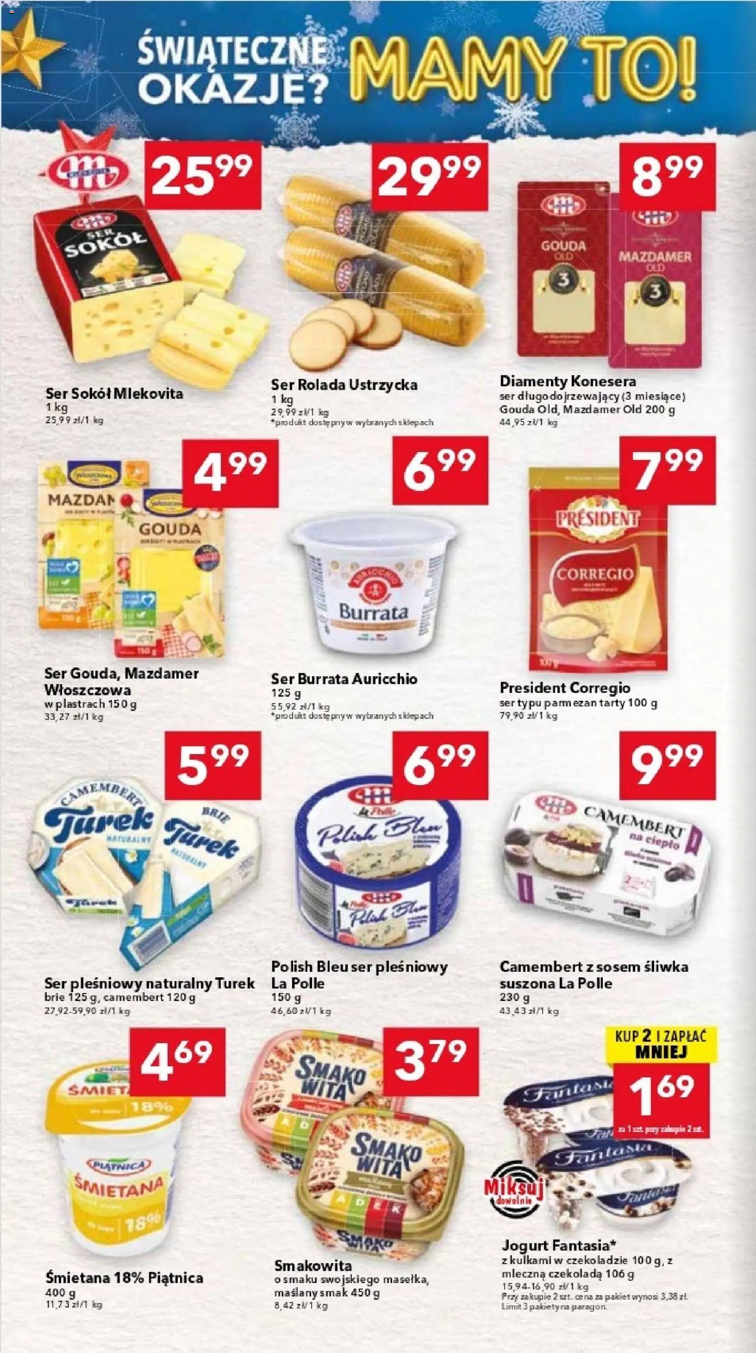 Lewiatan gazetka - Warszawa od 17.12.2025 | Strona: 6 | Produkty: Rolada, Camembert, Ser typu parmezan, Parmezan tarty