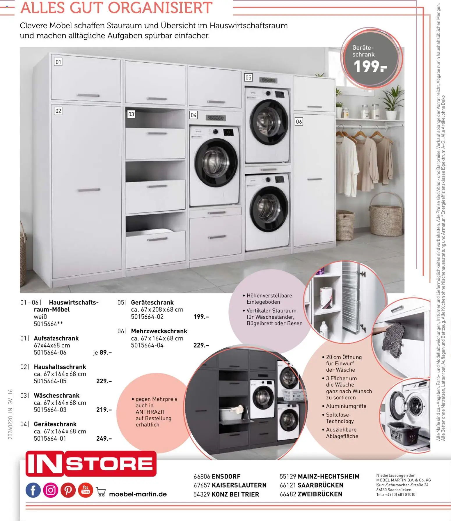 Möbel Martin Prospekt 	 – gültig ab 20.02.2026 | Seite: 16 | Produkte: Schrank, Kuchen