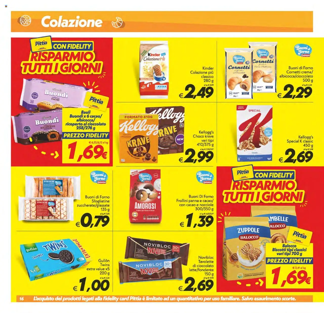 Volantino SuperConveniente del 12.09.2025 | Pagina: 16 | Prodotti: Nocciole, Cacao, Forno, Frollini