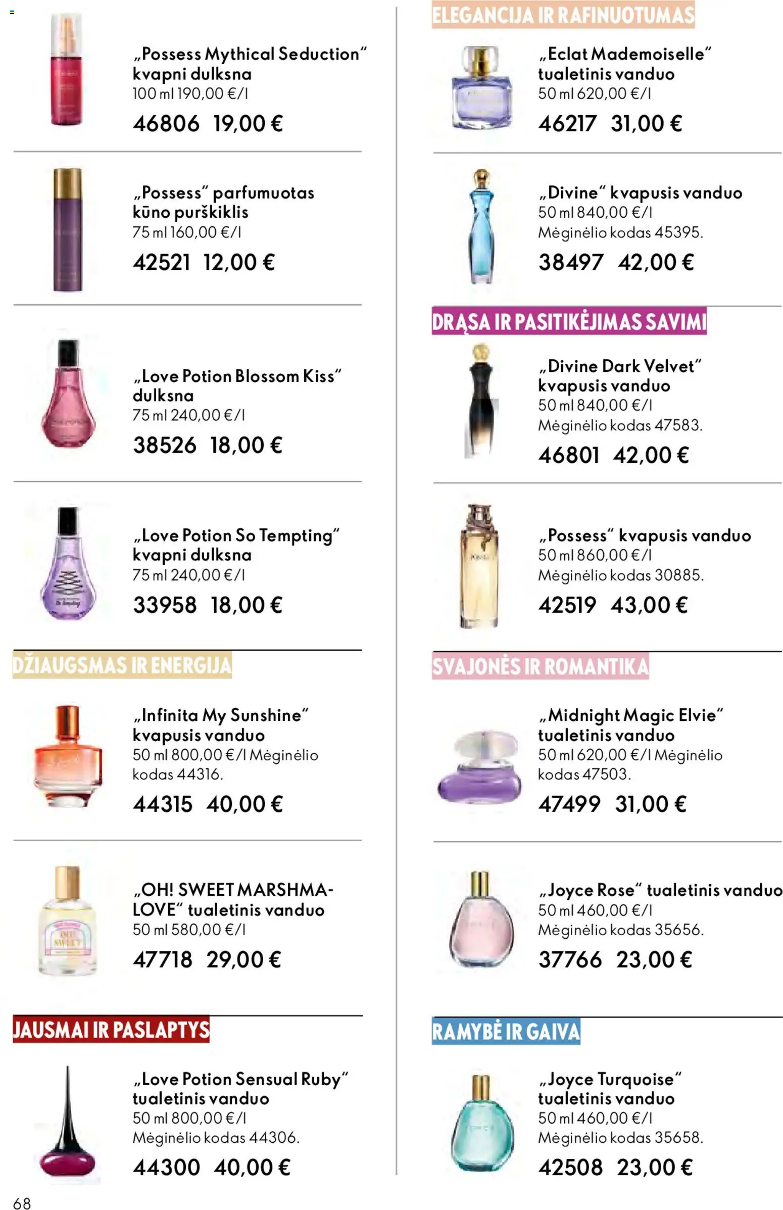 Oriflame akcijos nuo 01.04.2026 | Puslapis: 68 | Prekių: Kvapusis vanduo, Tualetinis vanduo