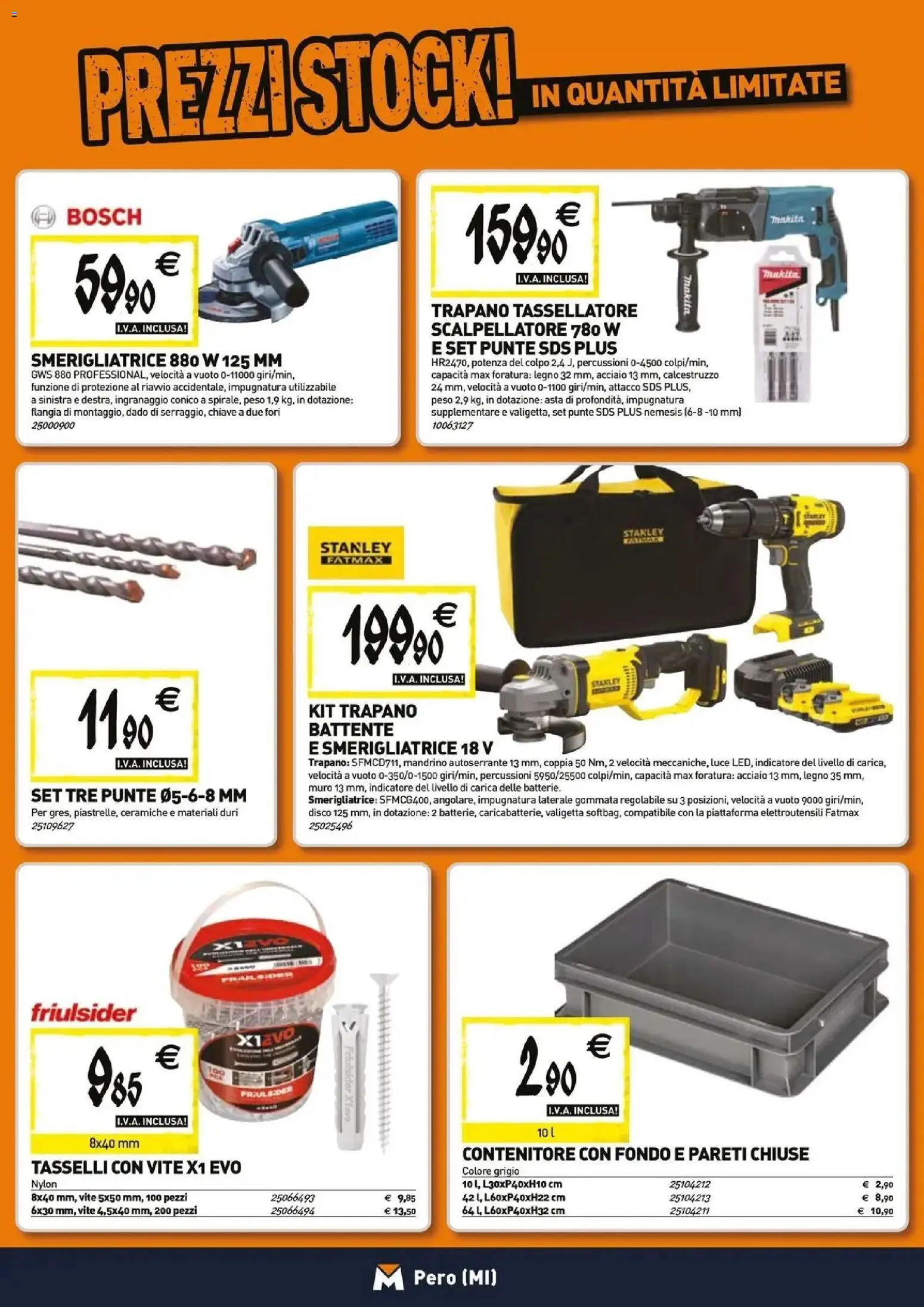 Volantino TECNOMAT del 26.03.2026 | Pagina: 21 | Prodotti: Trapano, Disco, Contenitore, Valigetta