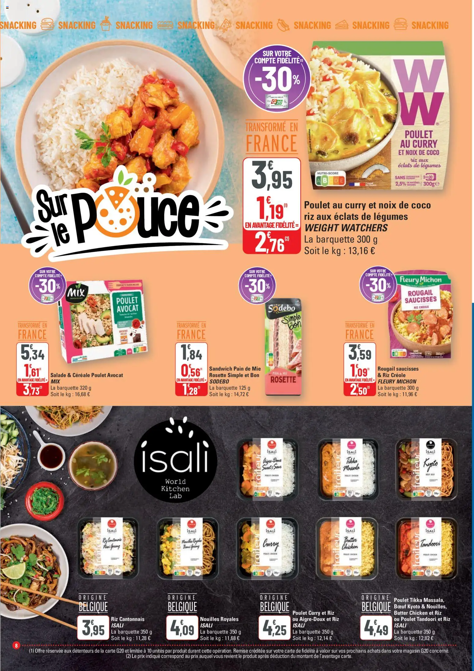 {H1} | Page: 8 | Produits: Avocat, Noix de coco, Riz, Nouilles