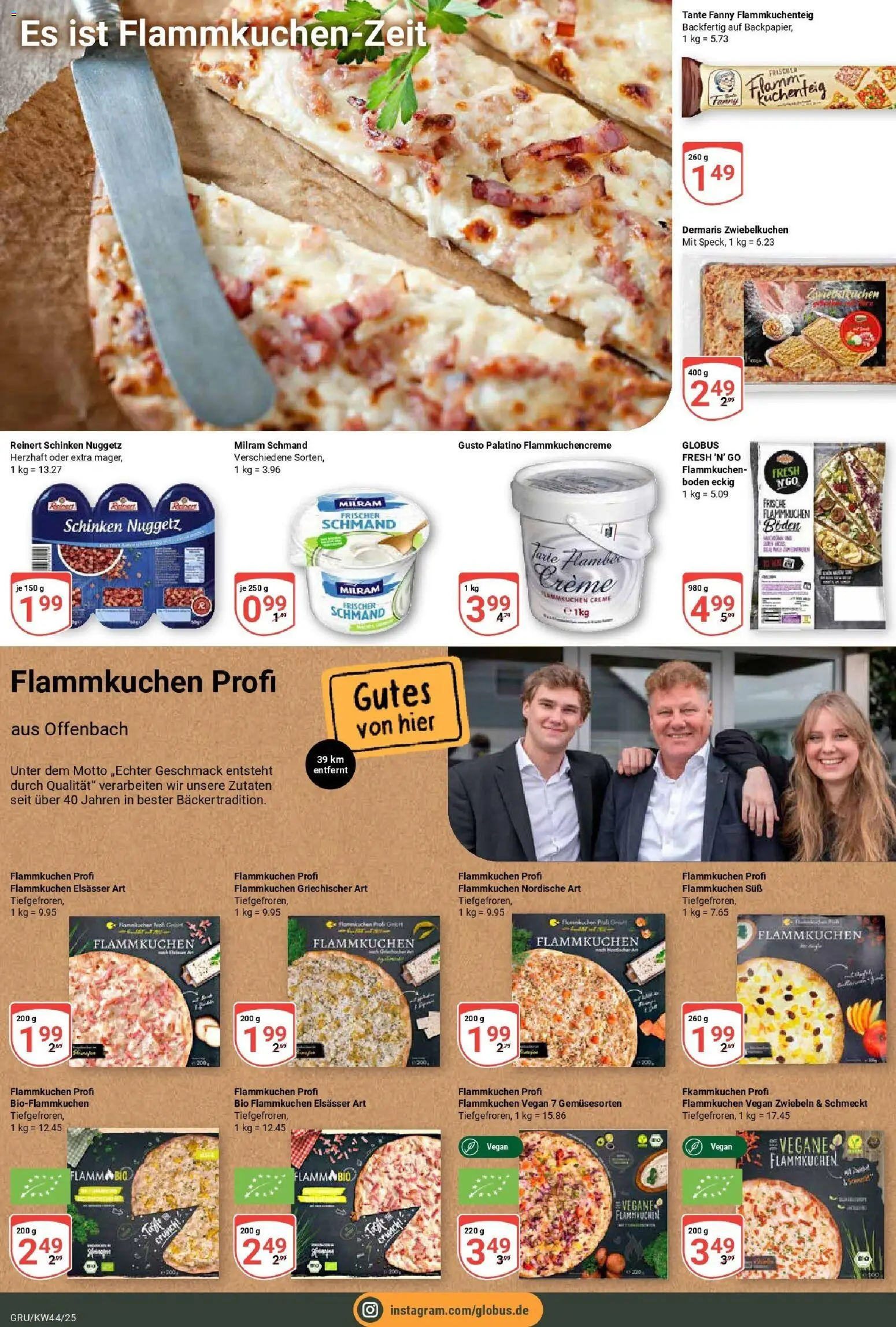 Globus prospekt Grünstadt	 – gültig ab 26.10.2025 | Seite: 21 | Produkte: Creme, Zwiebeln, Milram, Schinken