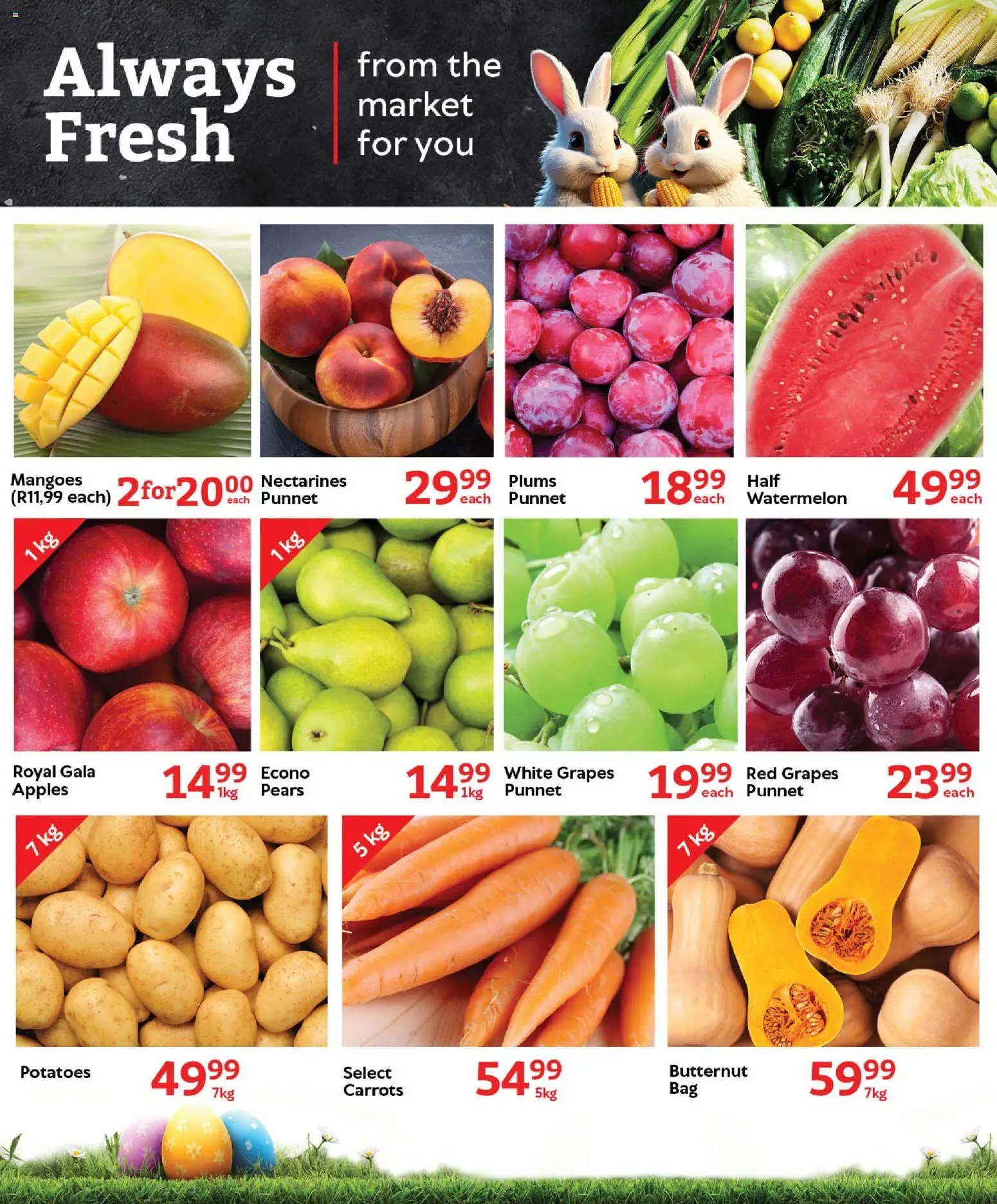 New Oxford Freshmarket catalogue – valid from 18.03.2026 | Page: 6 | Products: Pears, Carrots, Potatoes, Nectarines