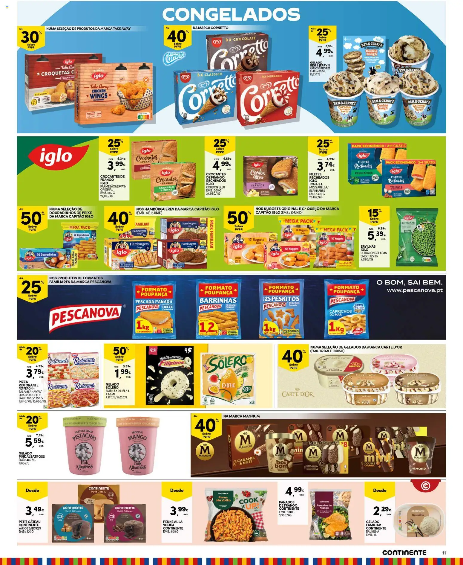 Continente Madeira │ válido de 21.04.2026 | Página: 11 | Produtos: Queijo, Pizza, Vodka, Nuggets