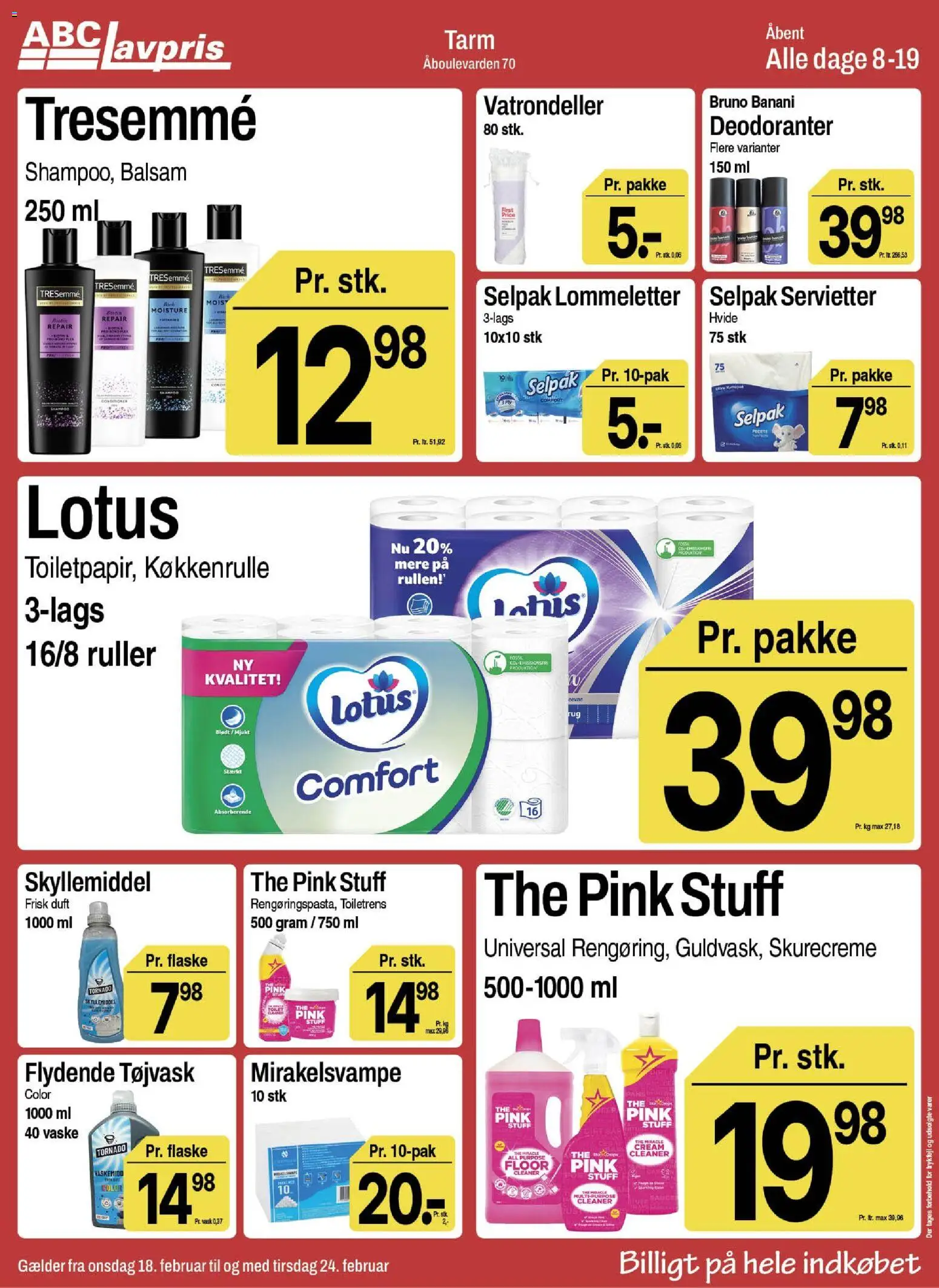 Abc Lavpris tilbudsavis – gyldig fra 18.02.2026 | Side: 11 | Produkter: Duft, Balsam, Skyllemiddel