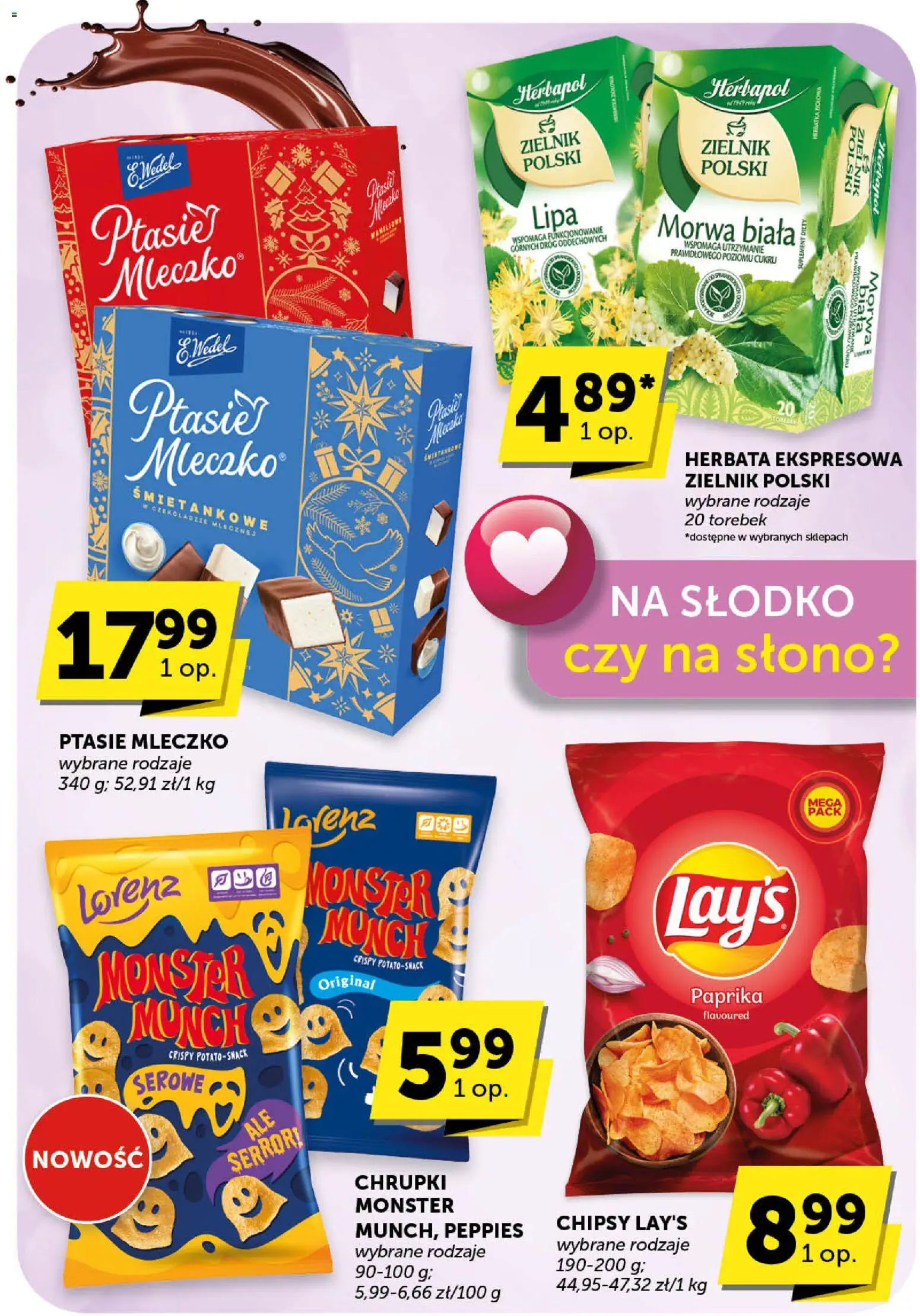 ABC Gazetka - Market od 30.10.2025 | Strona: 31 | Produkty: Chipsy, Chrupki, Ptasie mleczko, Herbata