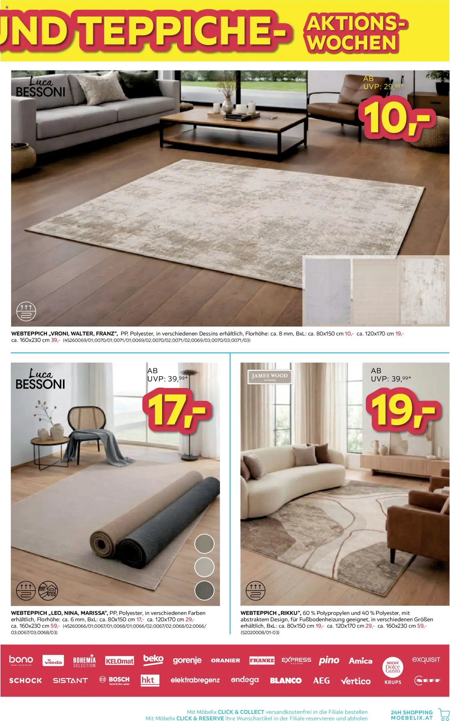 Möbelix Leuchten und Teppiche - Aktionswochen gültig ab 06.04.2026 | Seite: 3