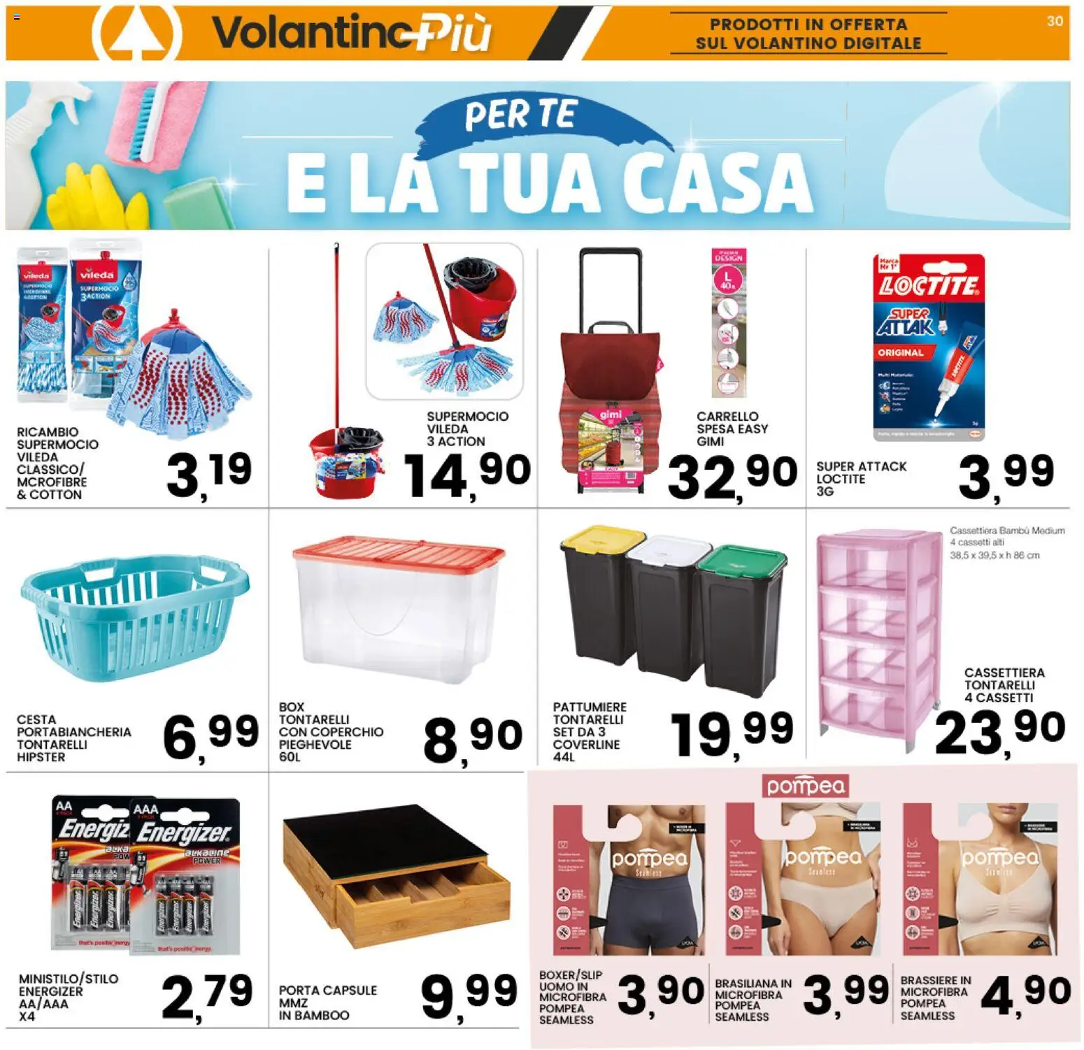 Volantino Interspar del 29.01.2026 | Pagina: 34 | Prodotti: Tè, Carrello, Cassettiera, Portabiancheria