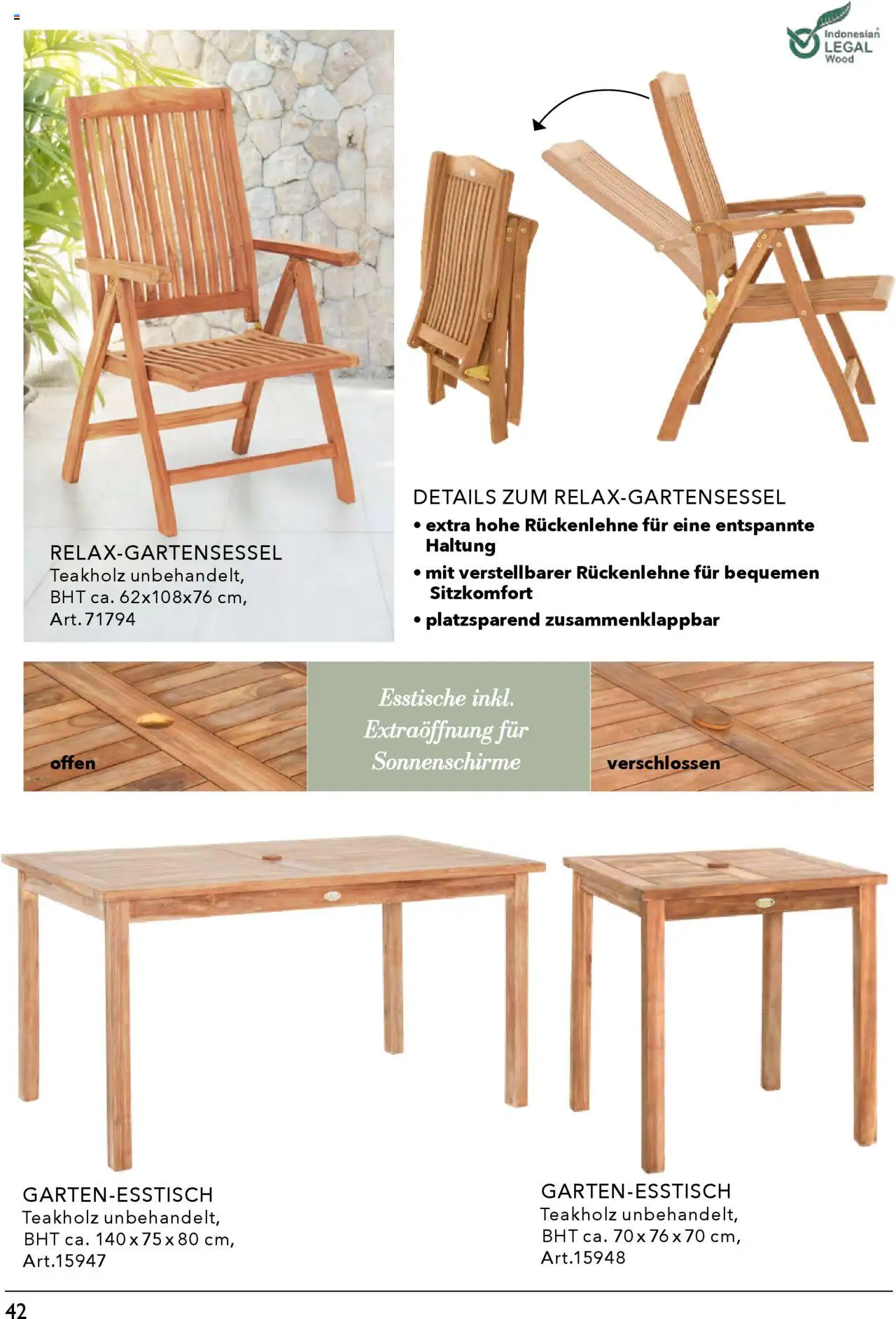 Rahaus Prospekt Gartenmöbel – gültig ab 07.04.2025 | Seite: 42