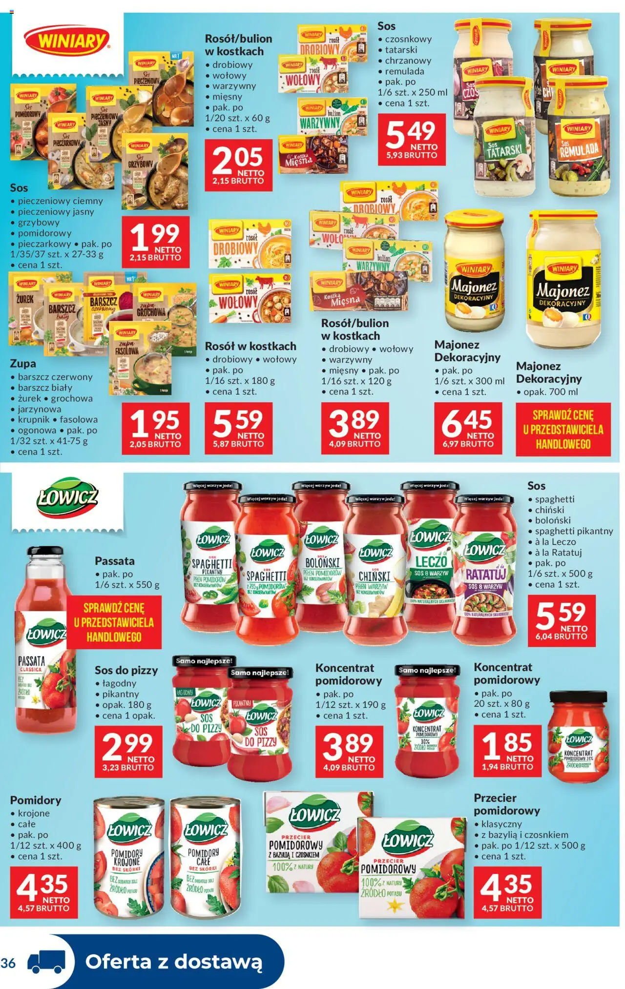 Makro Gazetka - Dystrybucja do sklepów od 19.08.2025 | Strona: 36 | Produkty: Barszcz, Koncentrat pomidorowy, Zupa, Pomidory