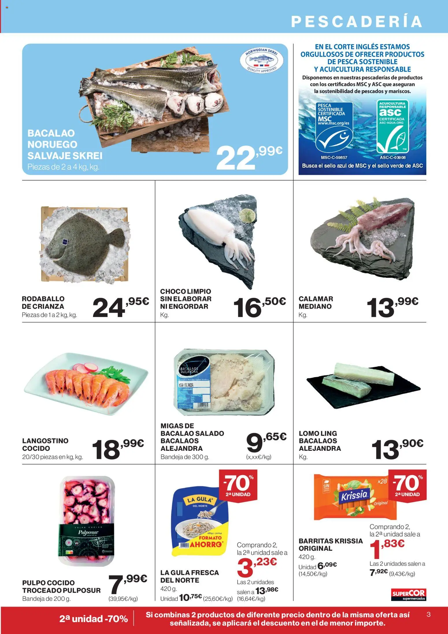 Supercor Canarias │ válido desde el 25.03.2026 | Página: 3 | Productos: Bandeja, Langostino