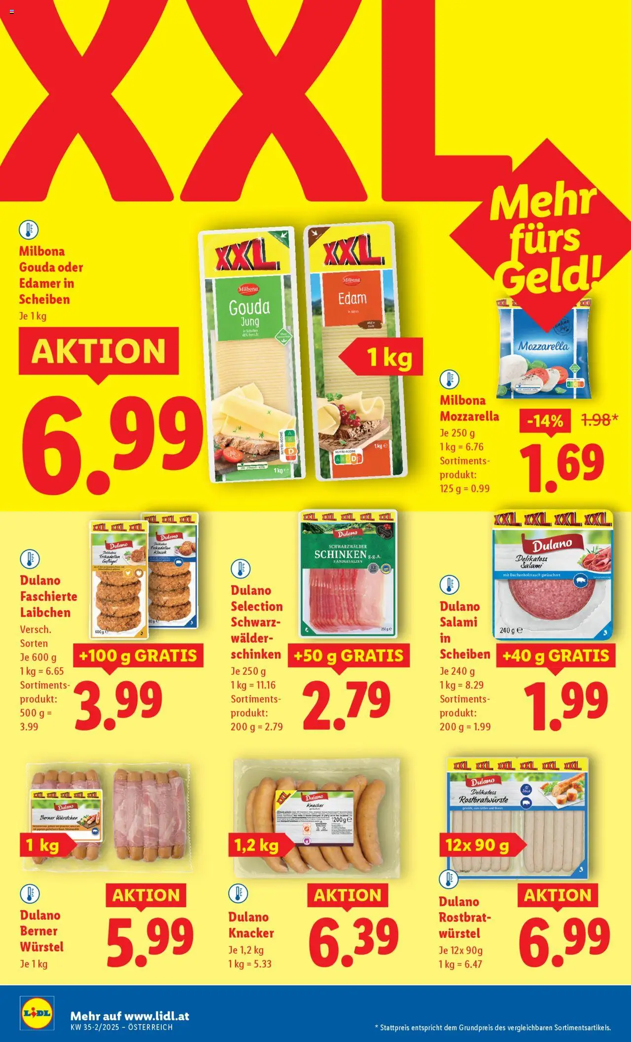 Lidl Flugblatt - Eisenstadt, Ebenfurth, Mattersburg gültig ab 28.08.2025 | Seite: 8 | Produkte: Salami, Schinken