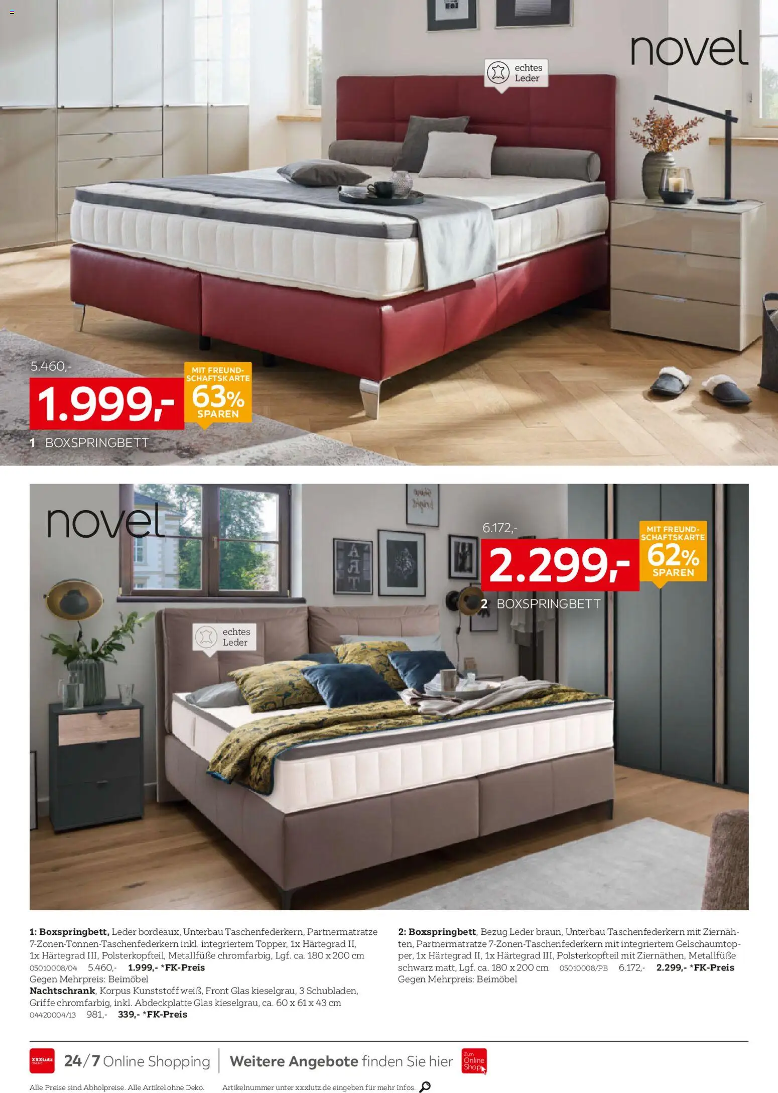 XXXL Lutz Betten Spezial – gültig ab 02.11.2025 | Seite: 10 | Produkte: Boxspringbett