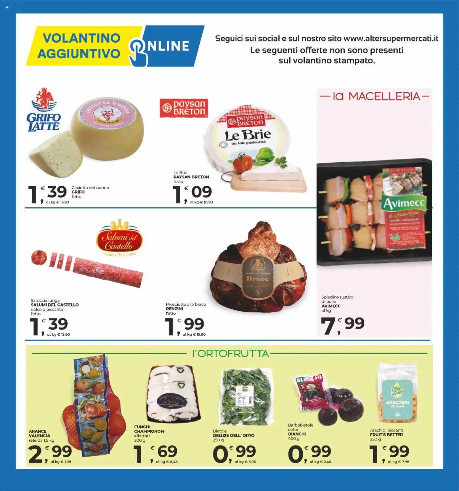 Volantino Alter Discount del 17.10.2025 | Pagina: 13 | Prodotti: Pollo, Prosciutto, Salsiccia, Arachidi