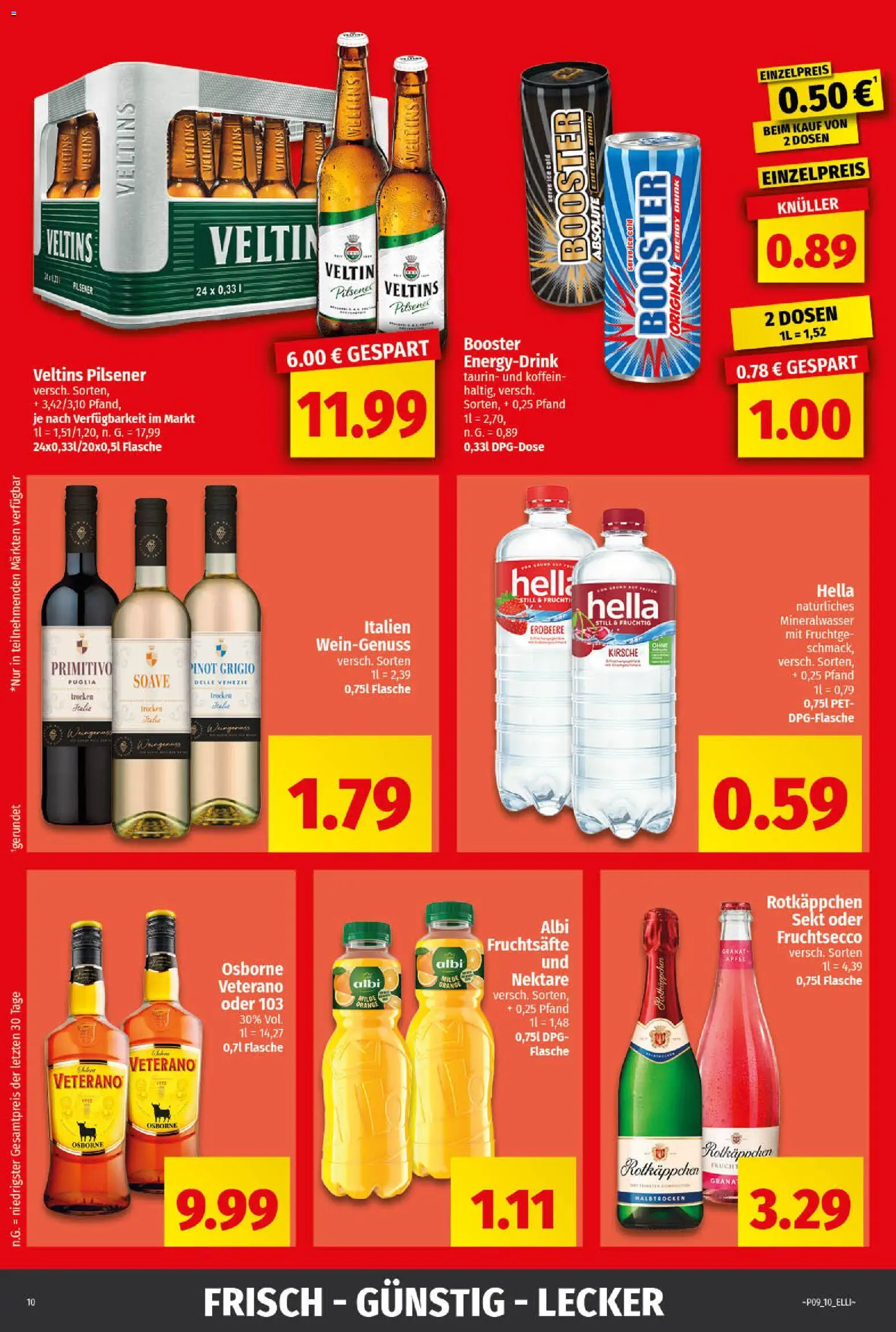 Elli Markt - Broschüre – gültig ab 23.02.2026 | Seite: 10 | Produkte: Äpfel, Fruchtsecco, Hella, Rotkäppchen